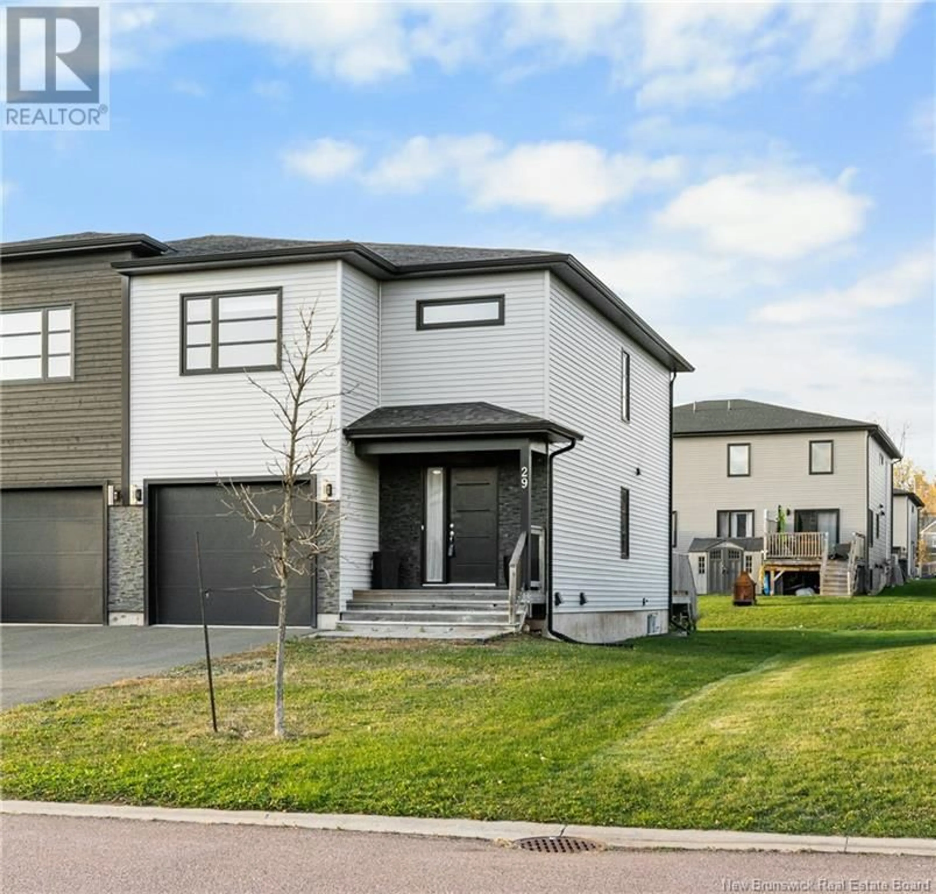 Frontside or backside of a home, the street view for 29 Francfort Crescent, Moncton New Brunswick E1G5W7