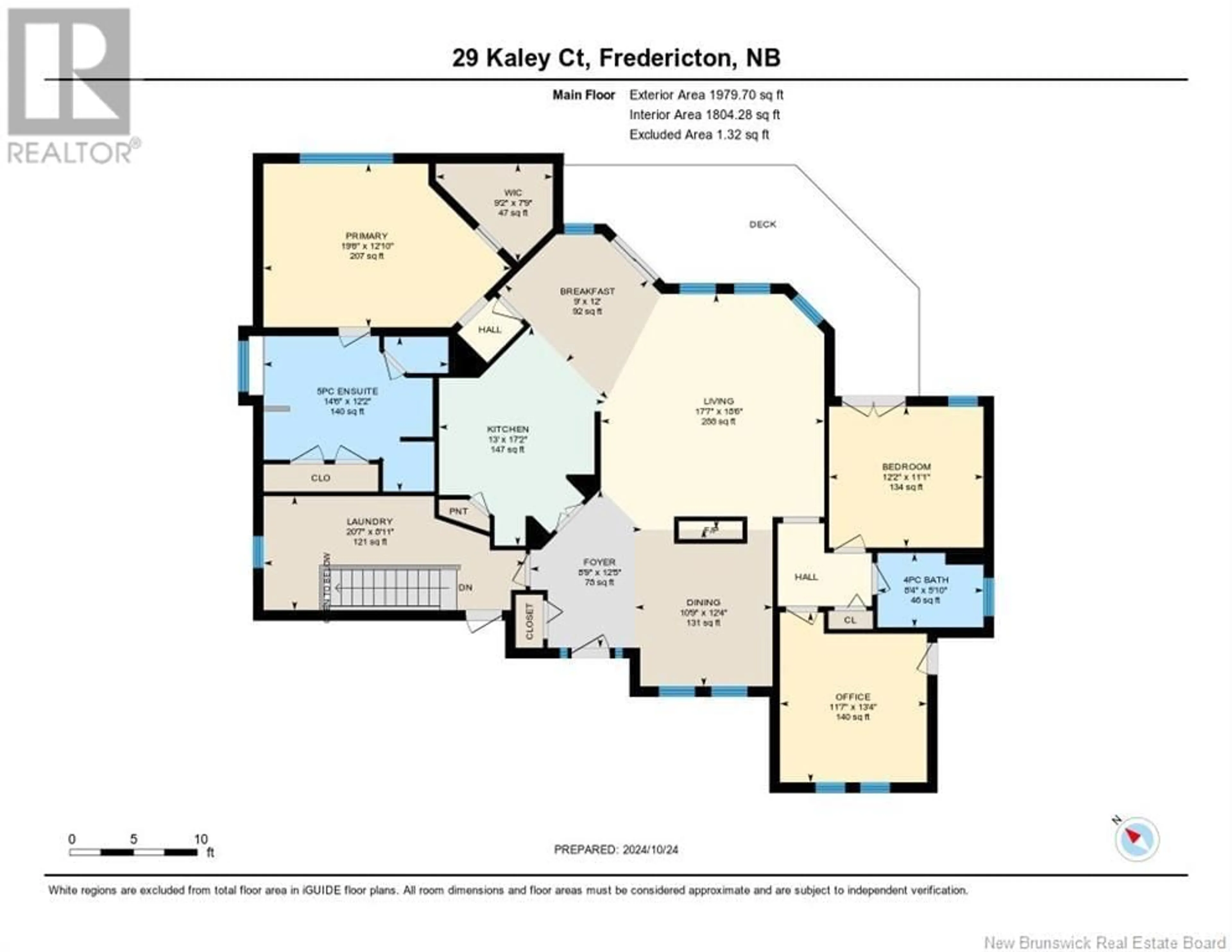 Floor plan for 29 Kaley Court, Fredericton New Brunswick E3B9V5