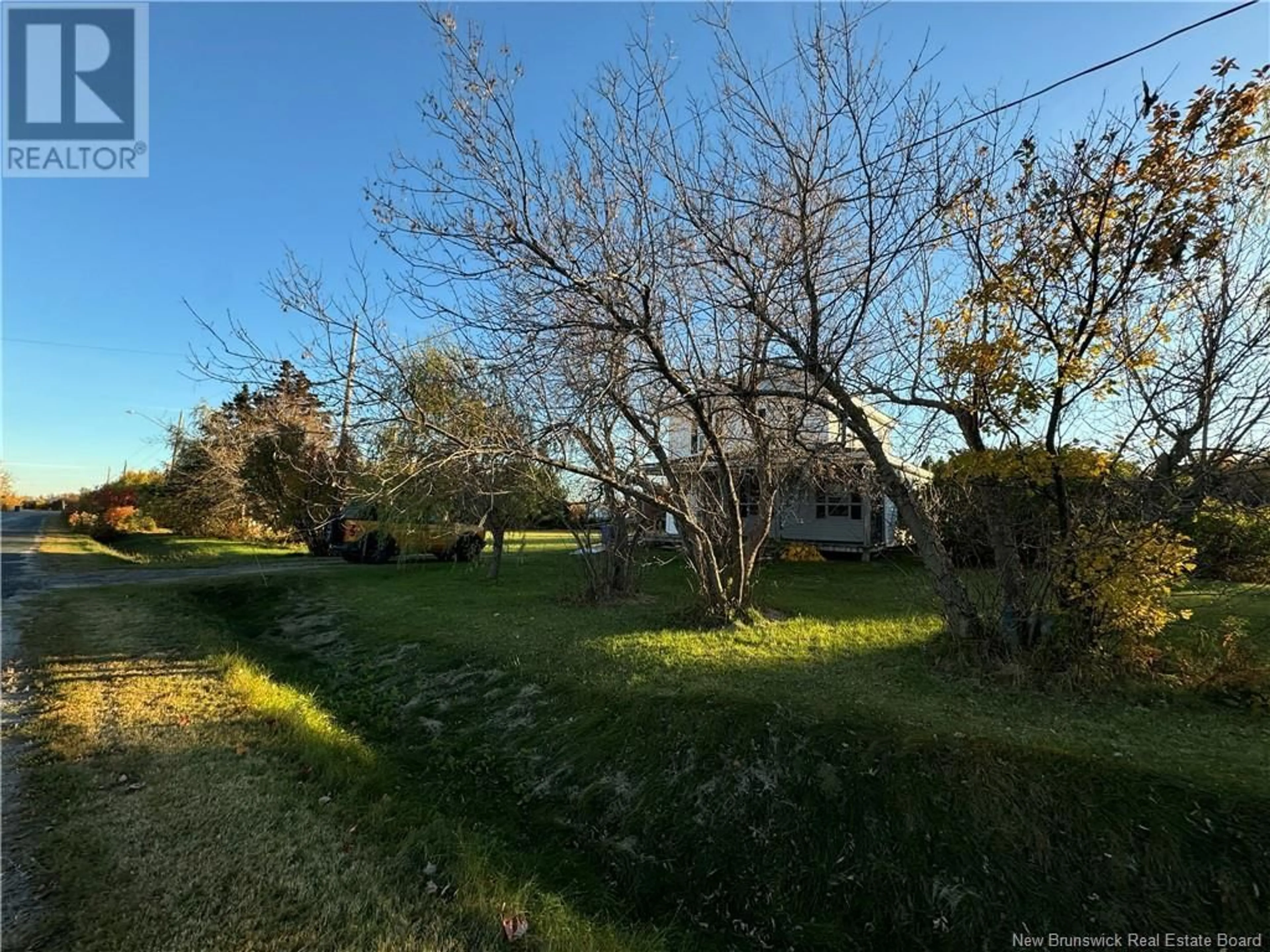 A pic from exterior of the house or condo, the fenced backyard for 155 Hardwicke Road, Hardwicke New Brunswick E9A1K4