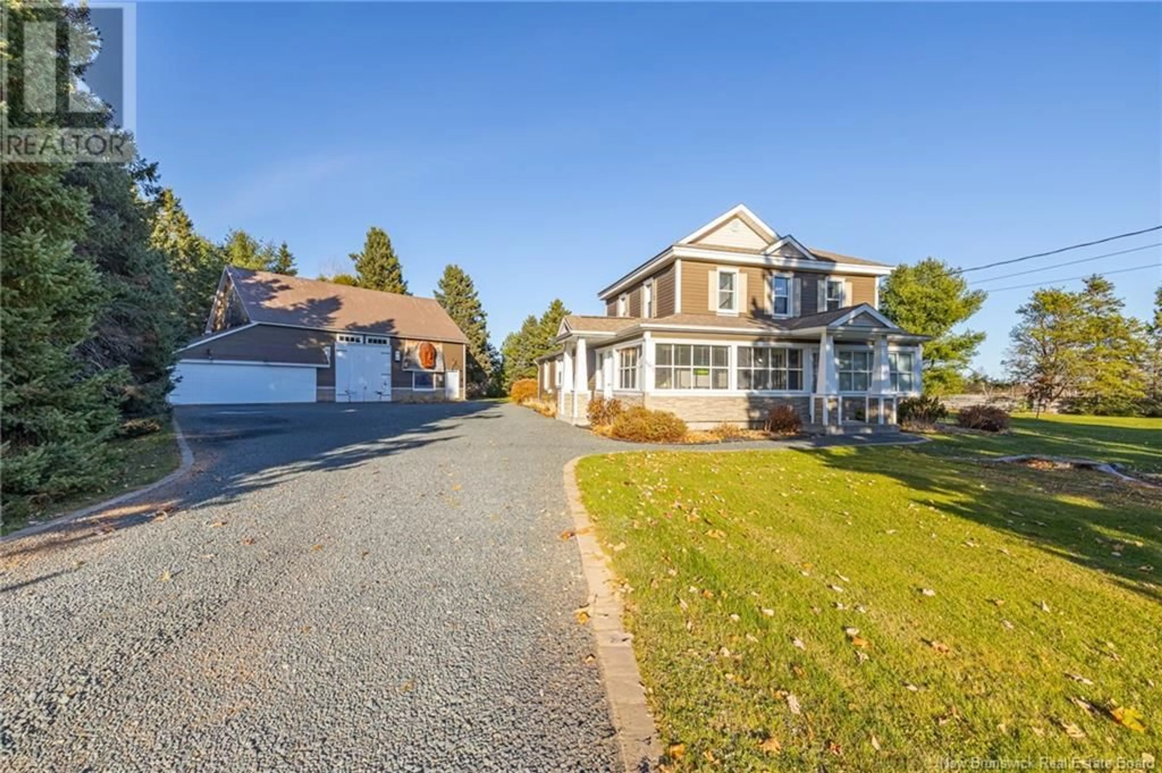 Frontside or backside of a home, the street view for 1575 Chemin Rivière-à-la-Truite Road, Rivière-À-La-Truite New Brunswick E1X3N8