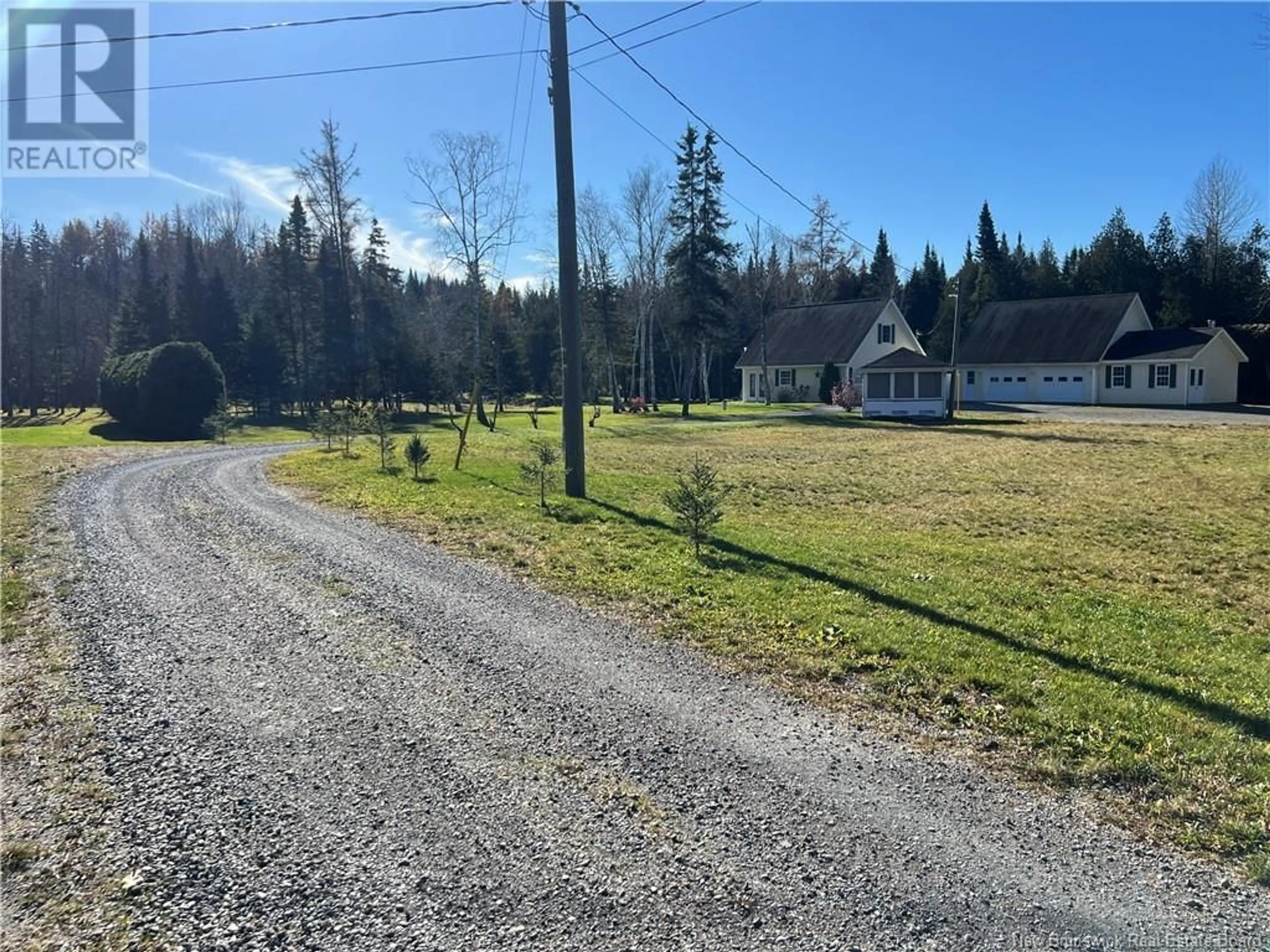 A pic from outside/outdoor area/front of a property/back of a property/a pic from drone, street for 30 CH CAMP, DSL de Drummond/DSL of Drummond New Brunswick E3Y3X9