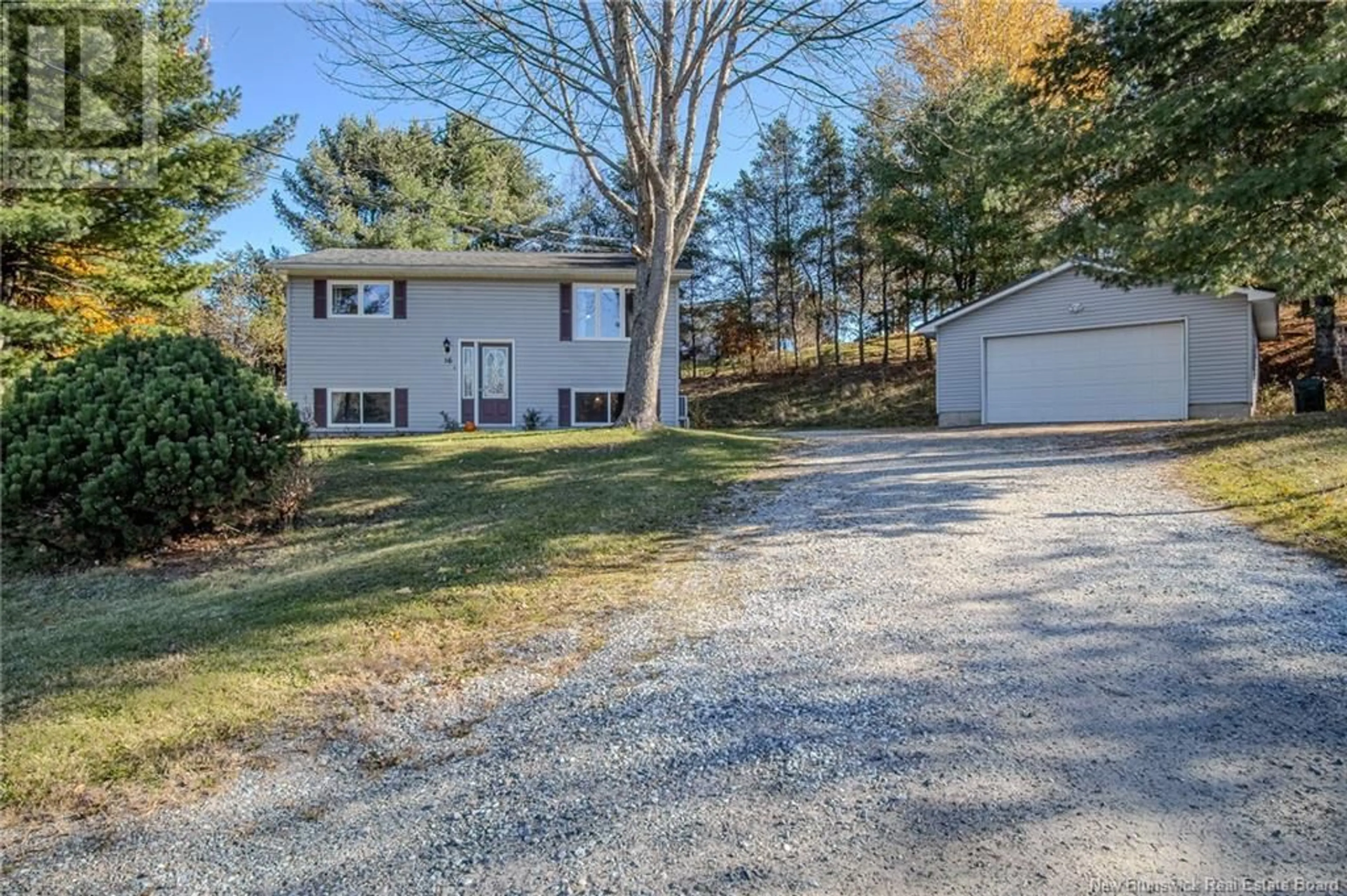 A pic from exterior of the house or condo, the fenced backyard for 16 Templeton Court, Lakeside New Brunswick E5N7C8