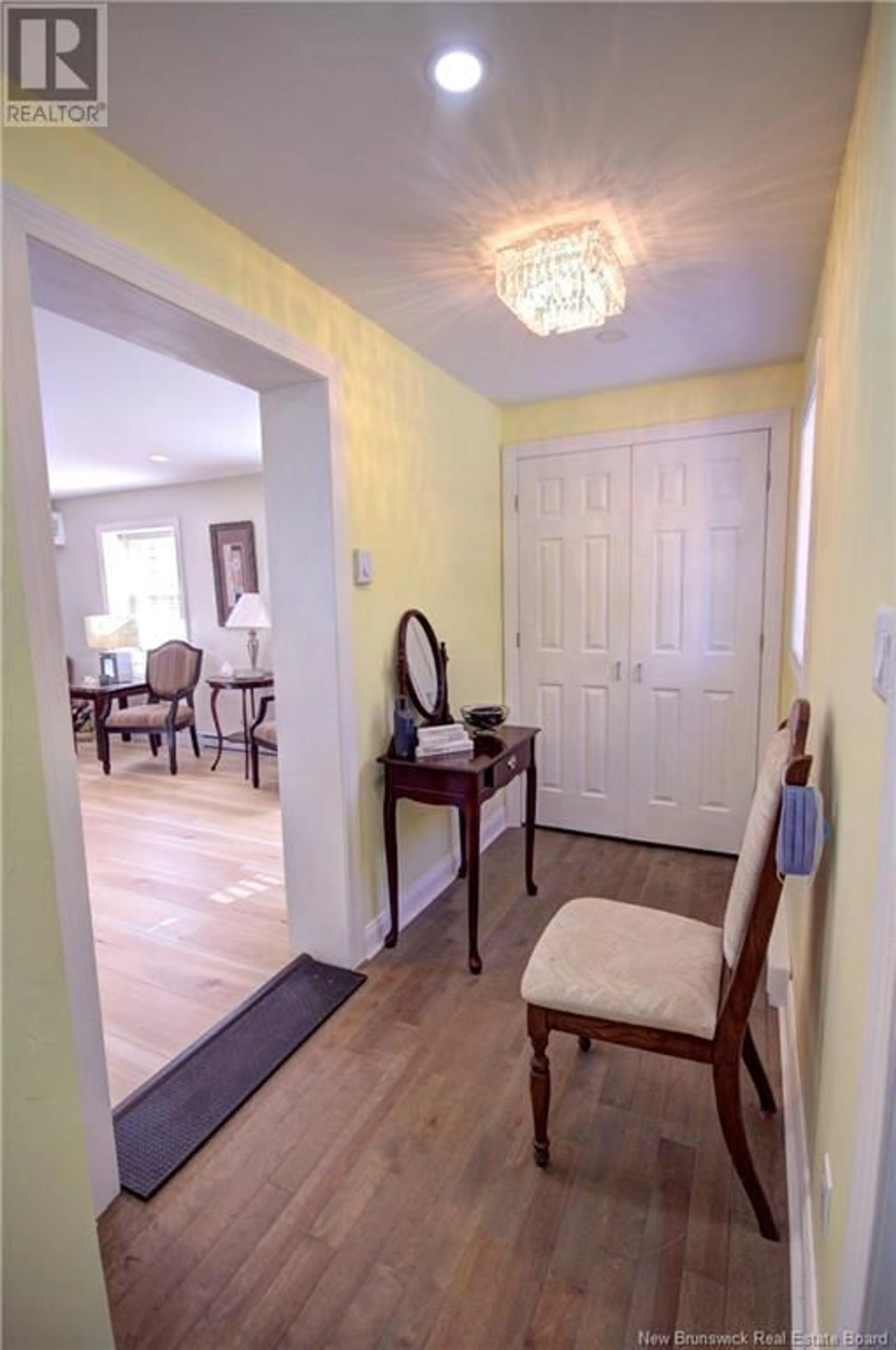 Indoor entryway, wood floors for 46 Tilley Road, Gagetown New Brunswick E5M1B2