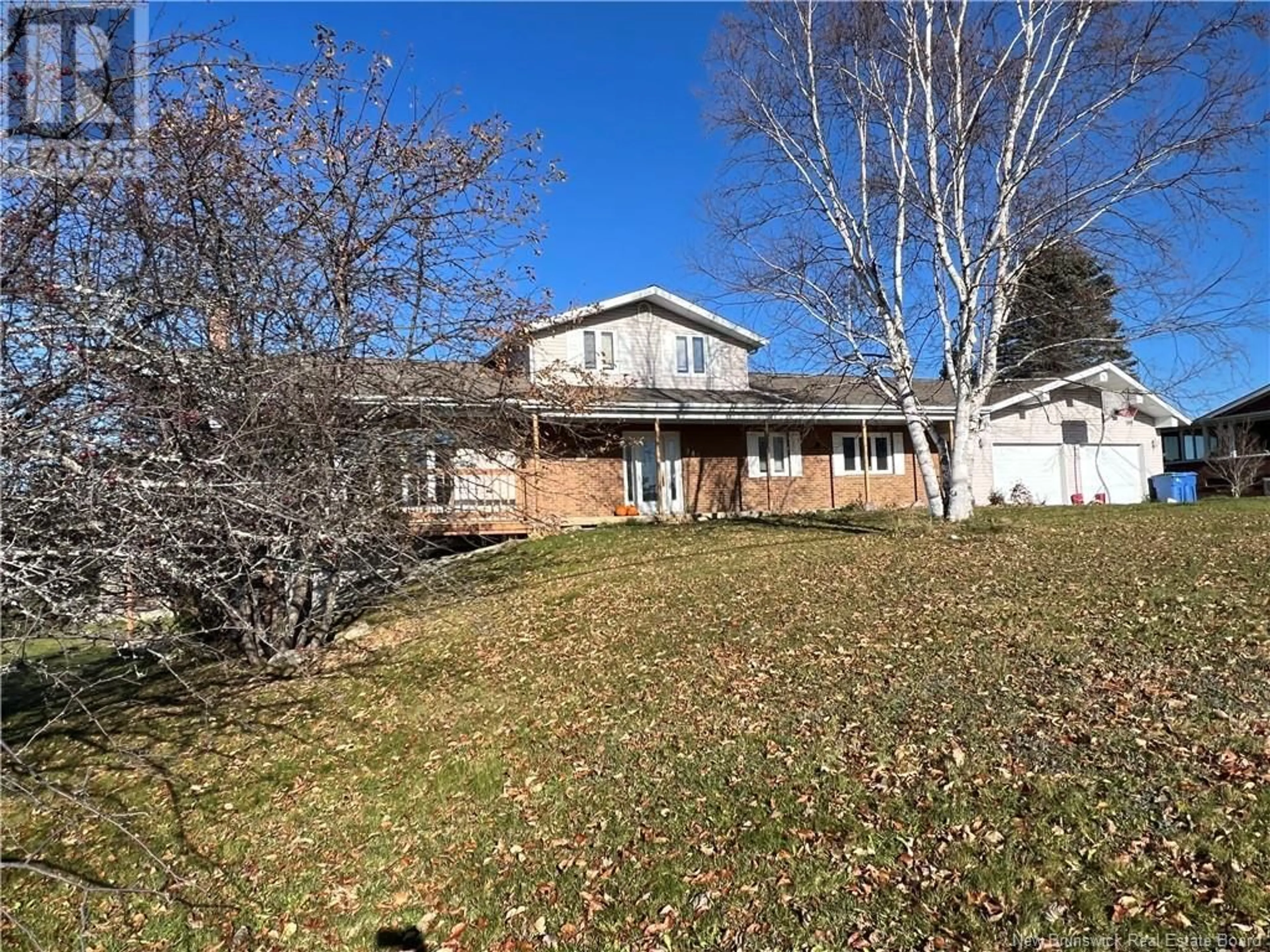 Frontside or backside of a home, the fenced backyard for 245 Beaulieu Street, Grand-Sault/Grand Falls New Brunswick E3Y1E4