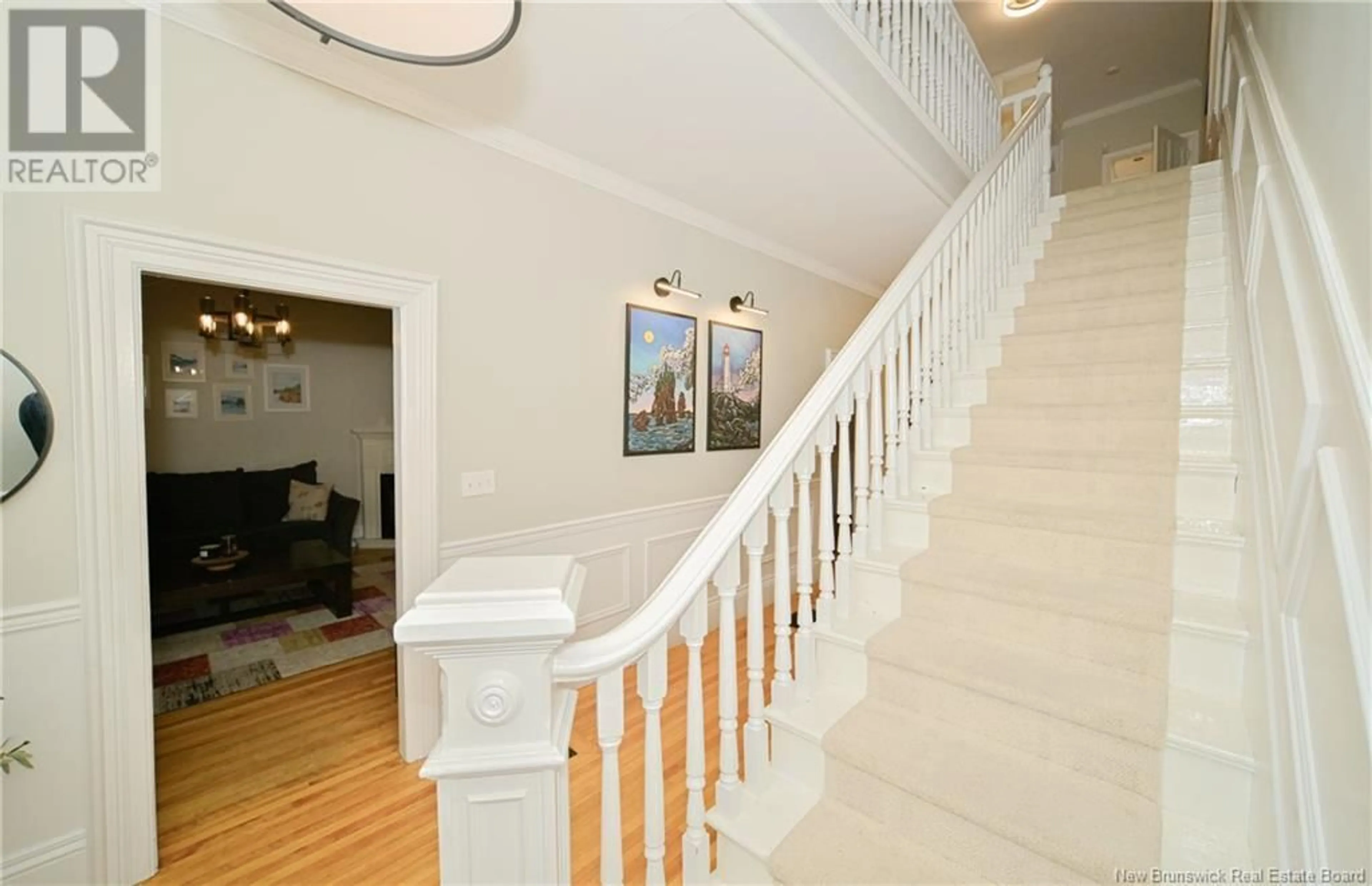 Indoor foyer, wood floors for 582 George Street, Fredericton New Brunswick E3B1K1