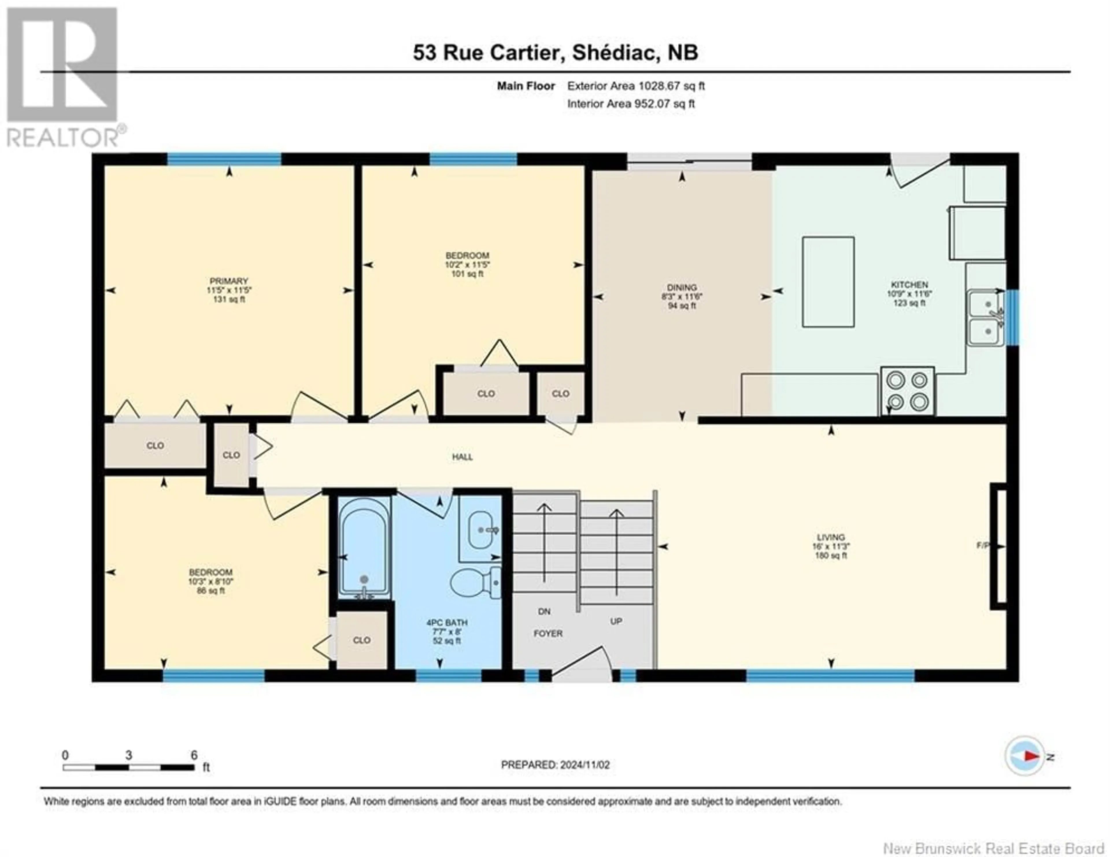 Floor plan for 53 Cartier Street, Shediac New Brunswick E4P1L1