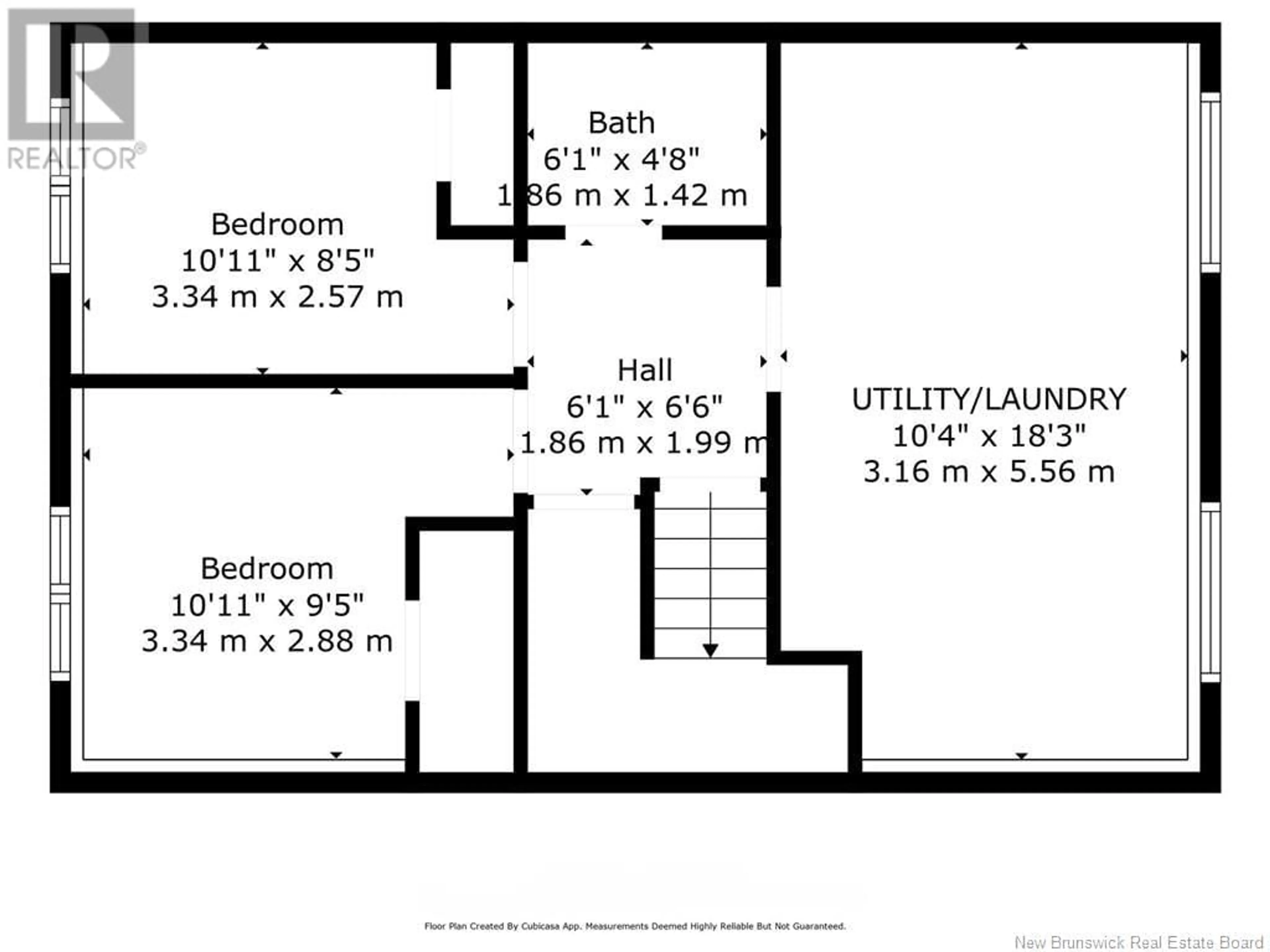 Floor plan for 100 Dover Street, Campbellton New Brunswick E3N1P8