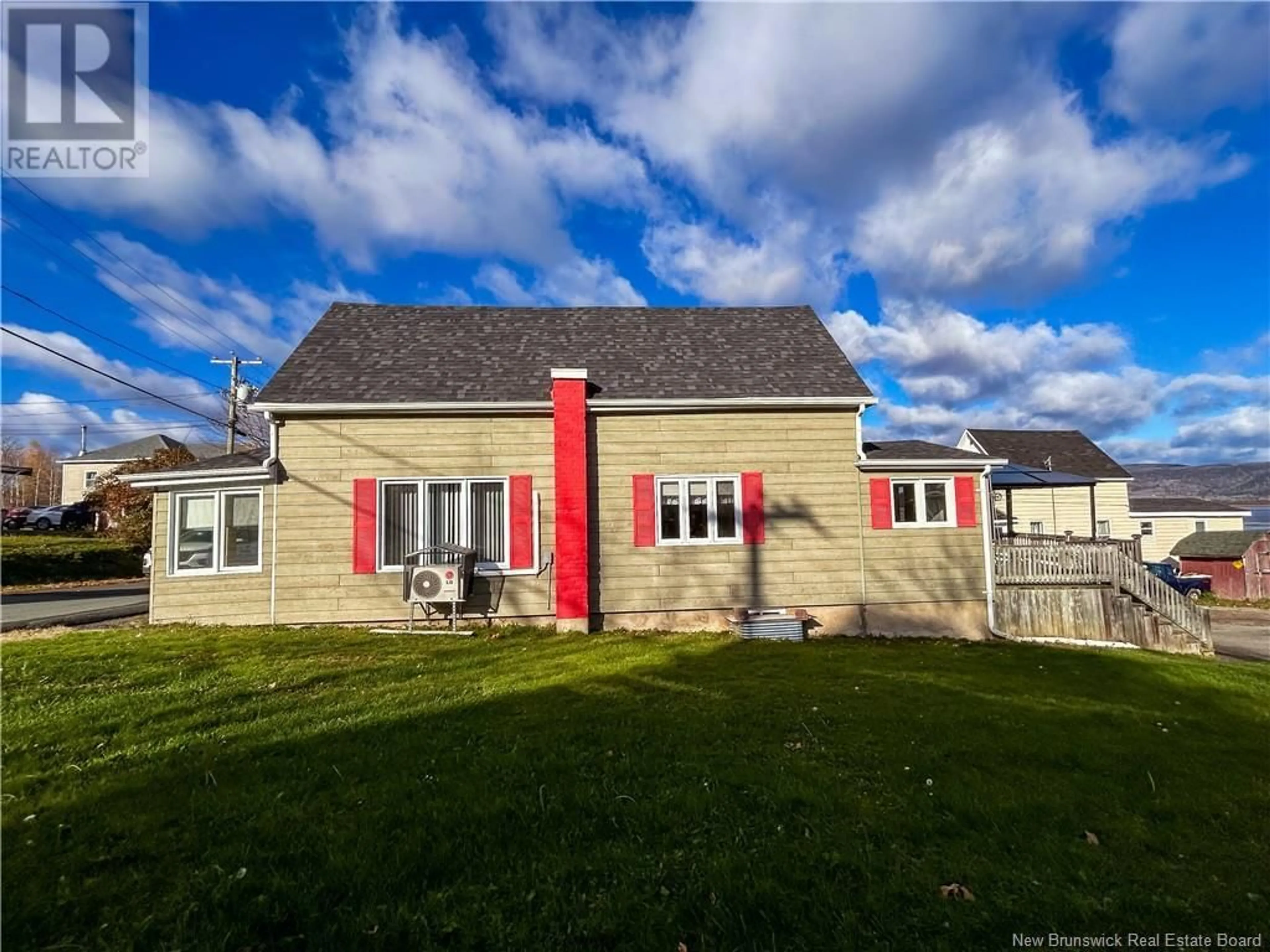 Frontside or backside of a home, the fenced backyard for 20 Chaleur Street, Campbellton New Brunswick E3N1T1