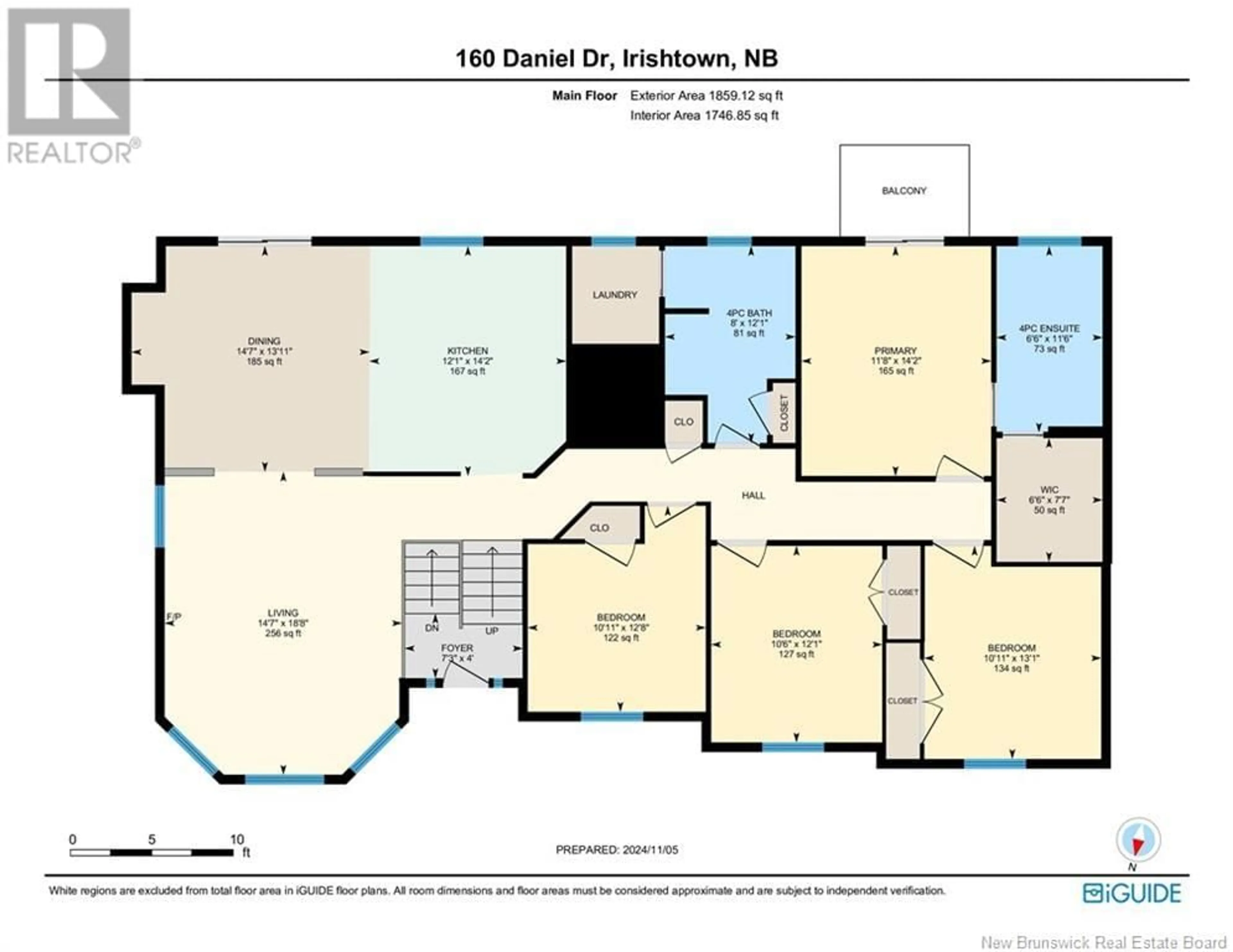 Floor plan for 160 Daniel Drive, Irishtown New Brunswick E1H0B4