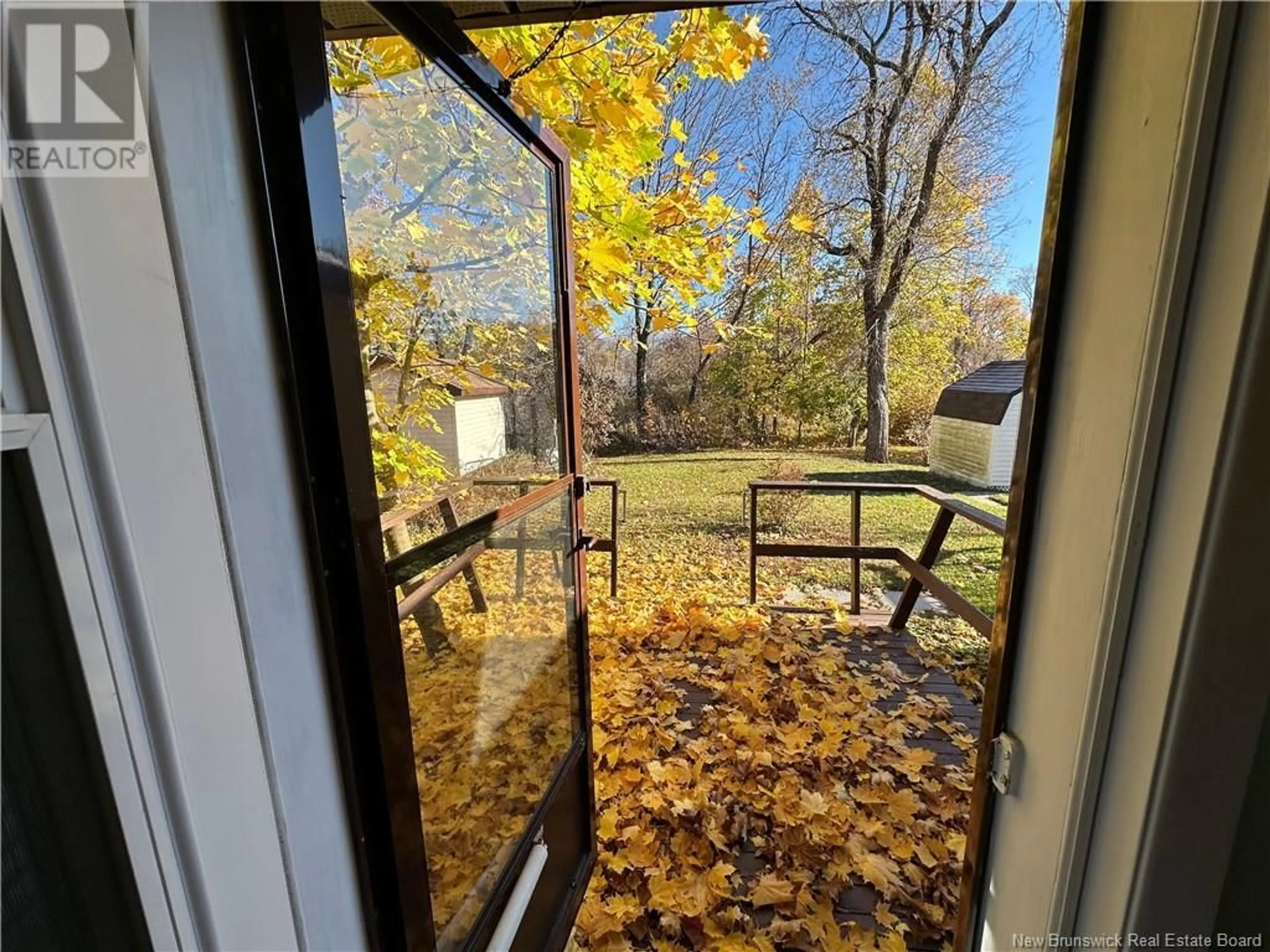 Patio, the fenced backyard for 45 Wallace Court, Sussex New Brunswick E4E2C7