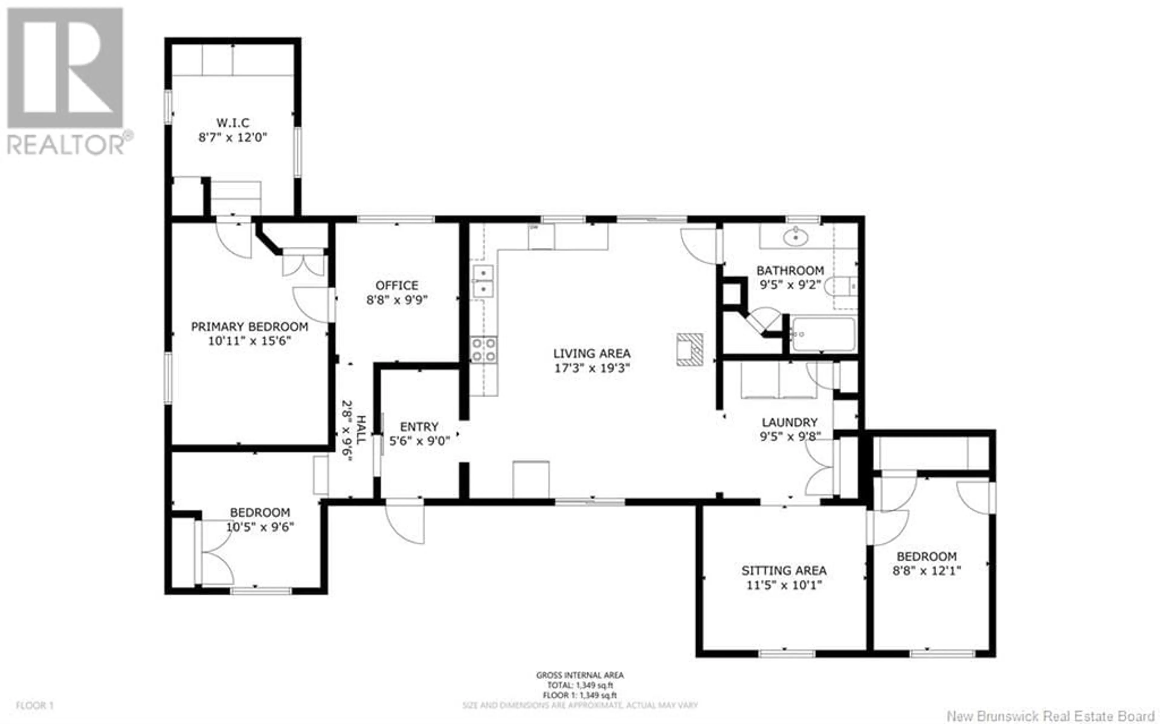 Floor plan for 1523 Route 116, Salmon River Rd New Brunswick E4A2E1