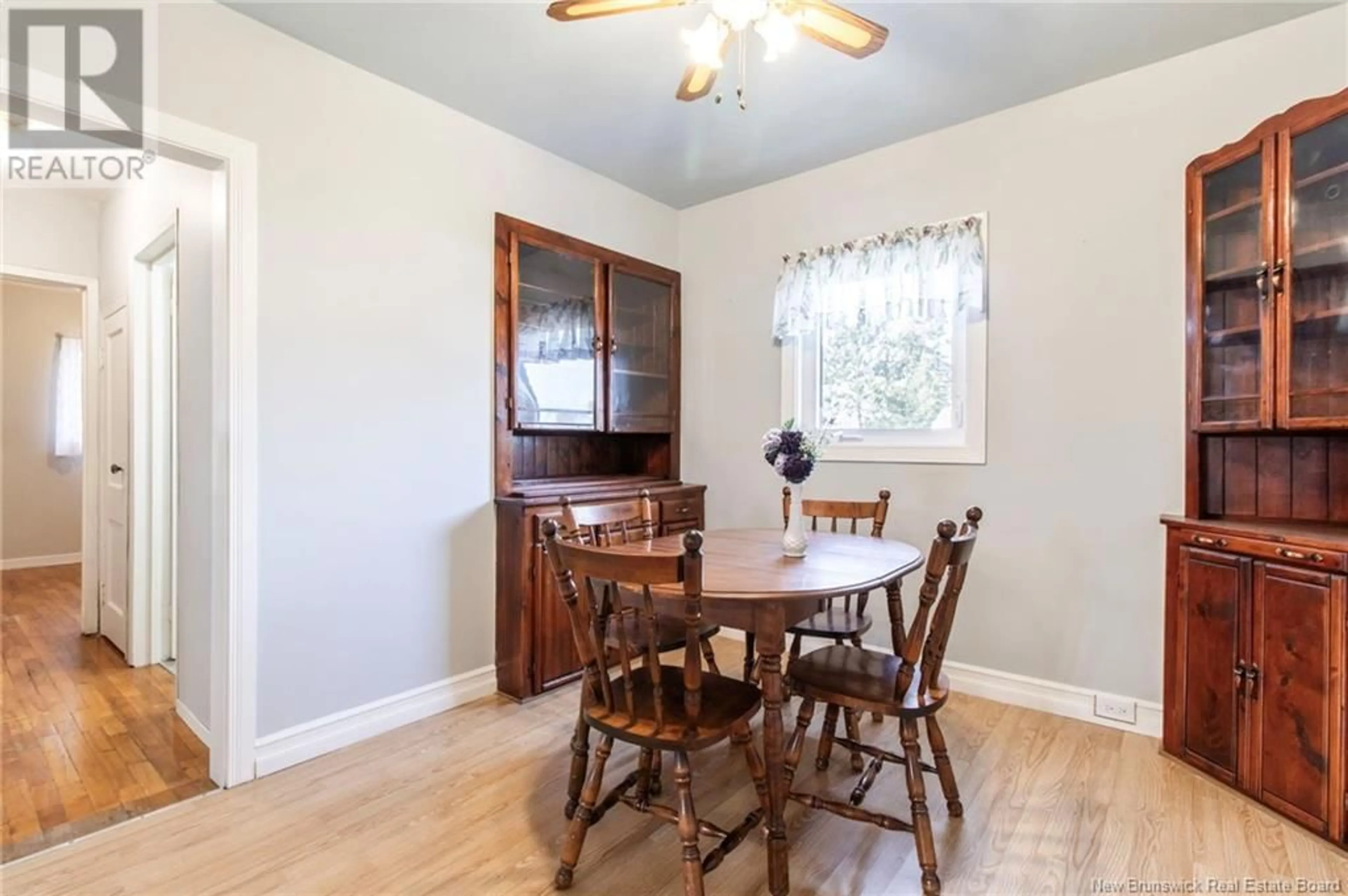 Dining room, wood floors, cottage for 173 spruce Street, Moncton New Brunswick E1C7K5