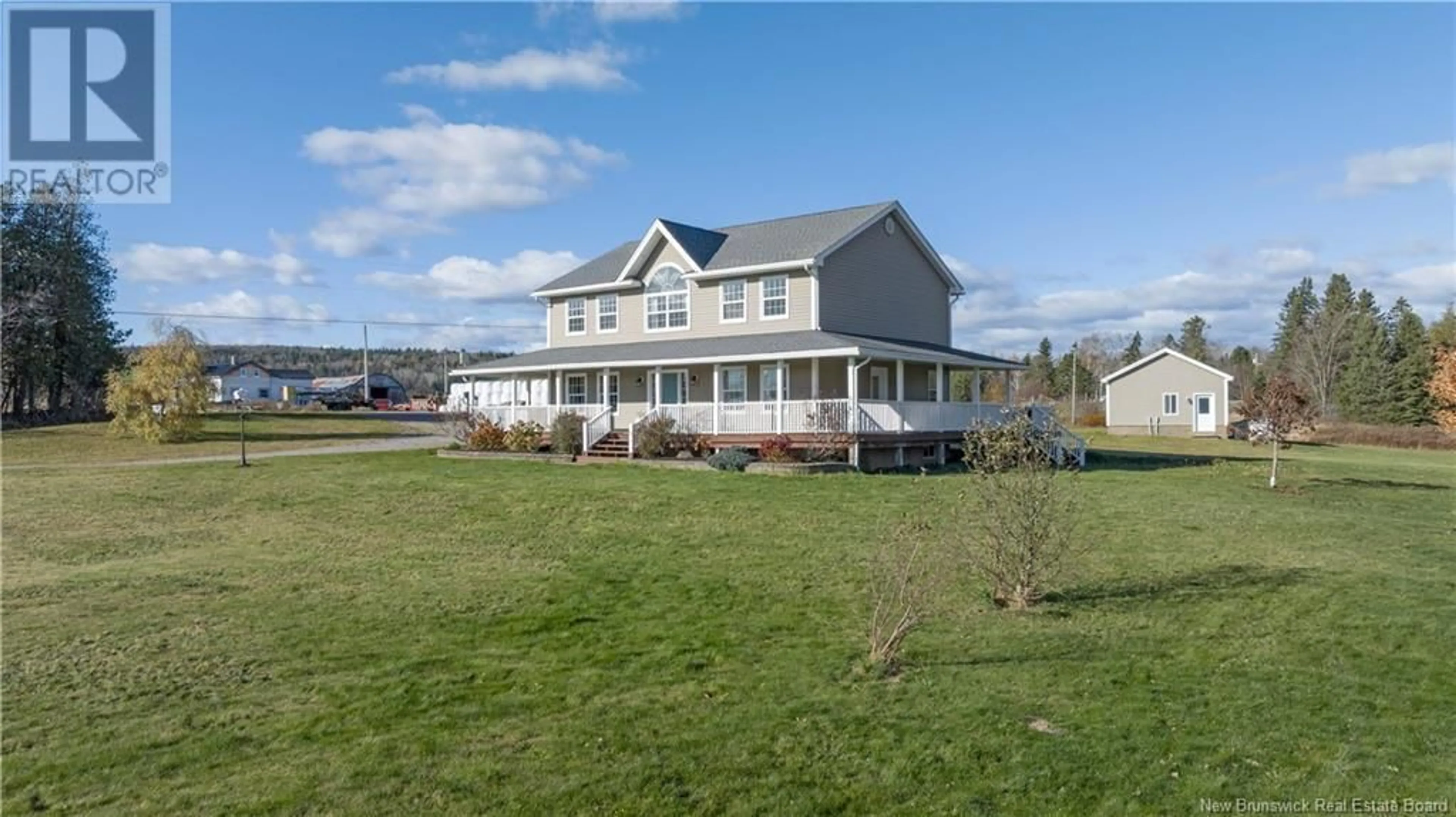 A pic from exterior of the house or condo, the fenced backyard for 820 Guthrie Road, Norton New Brunswick E5T2A5