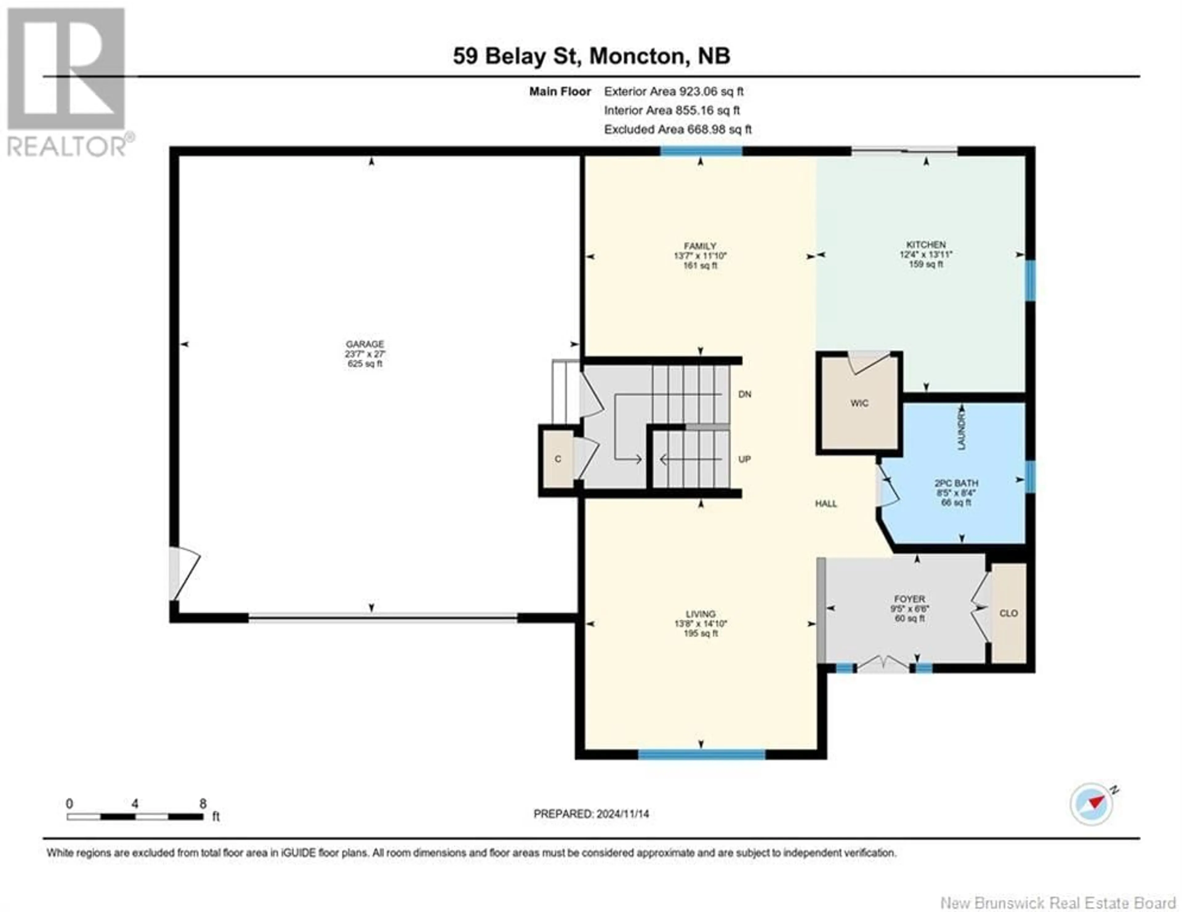 Floor plan for 59 Belay Street, Moncton New Brunswick E1G5S1