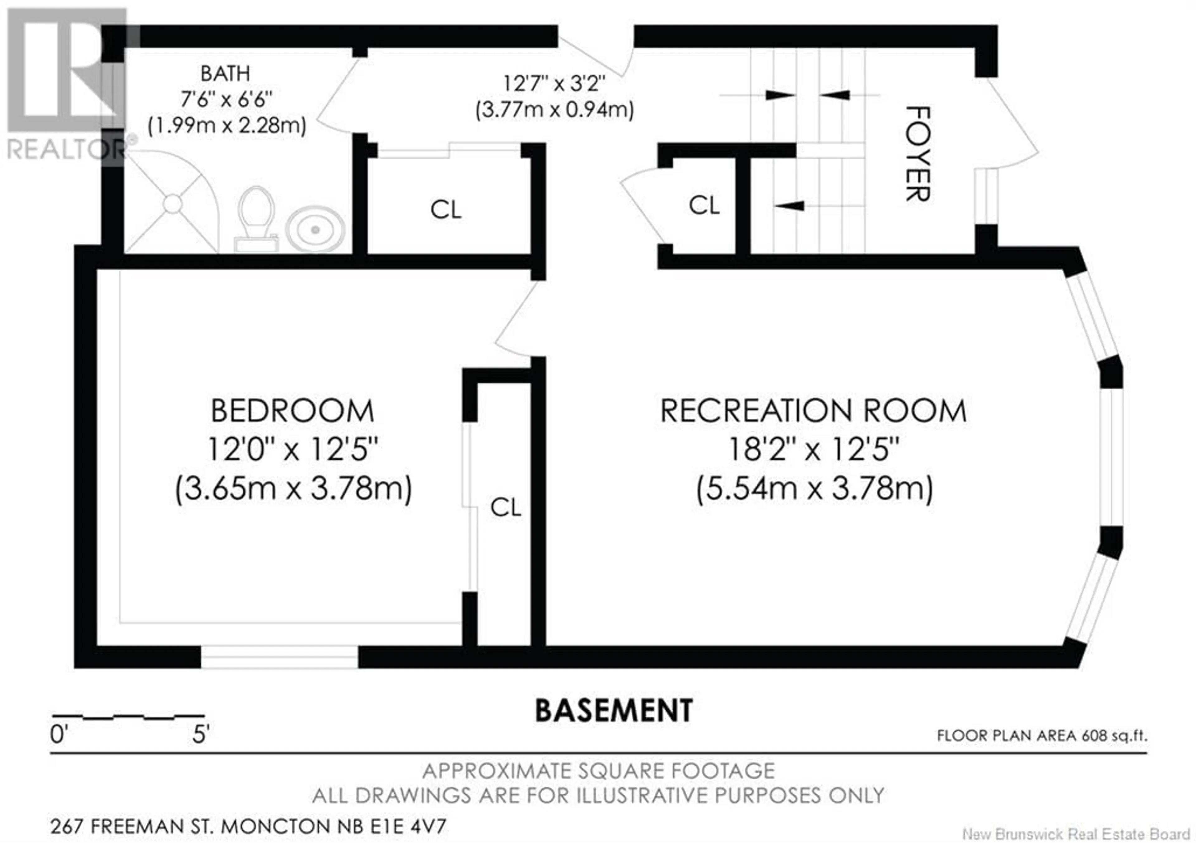 Floor plan for 267 Freeman Street, Moncton New Brunswick E1E0H7