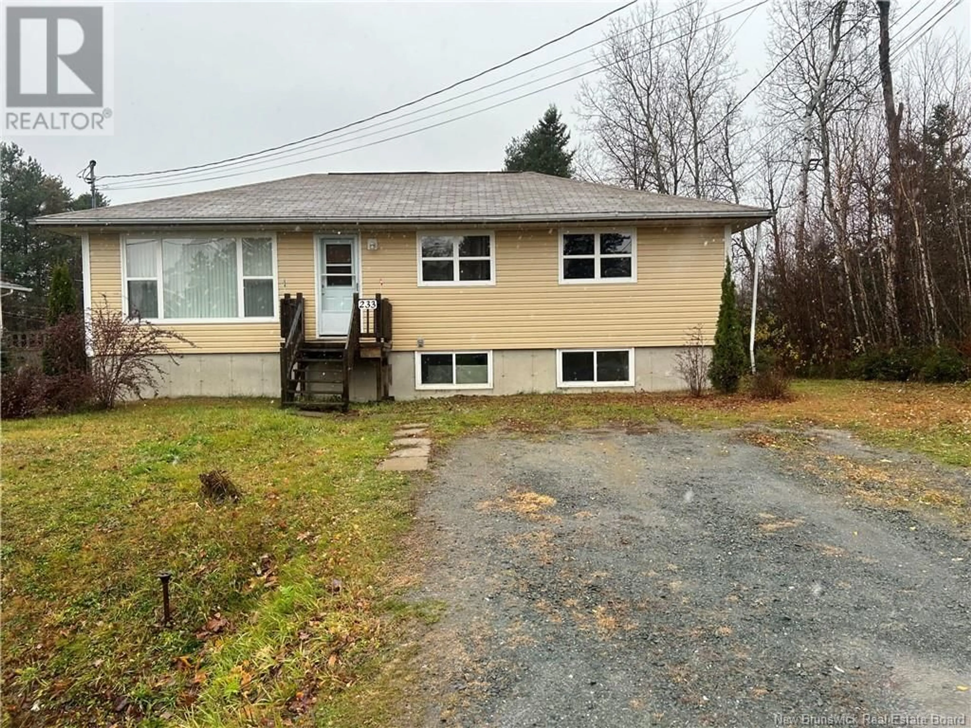 Frontside or backside of a home, cottage for 233 Hutchison Drive, Miramichi New Brunswick E1V6C1