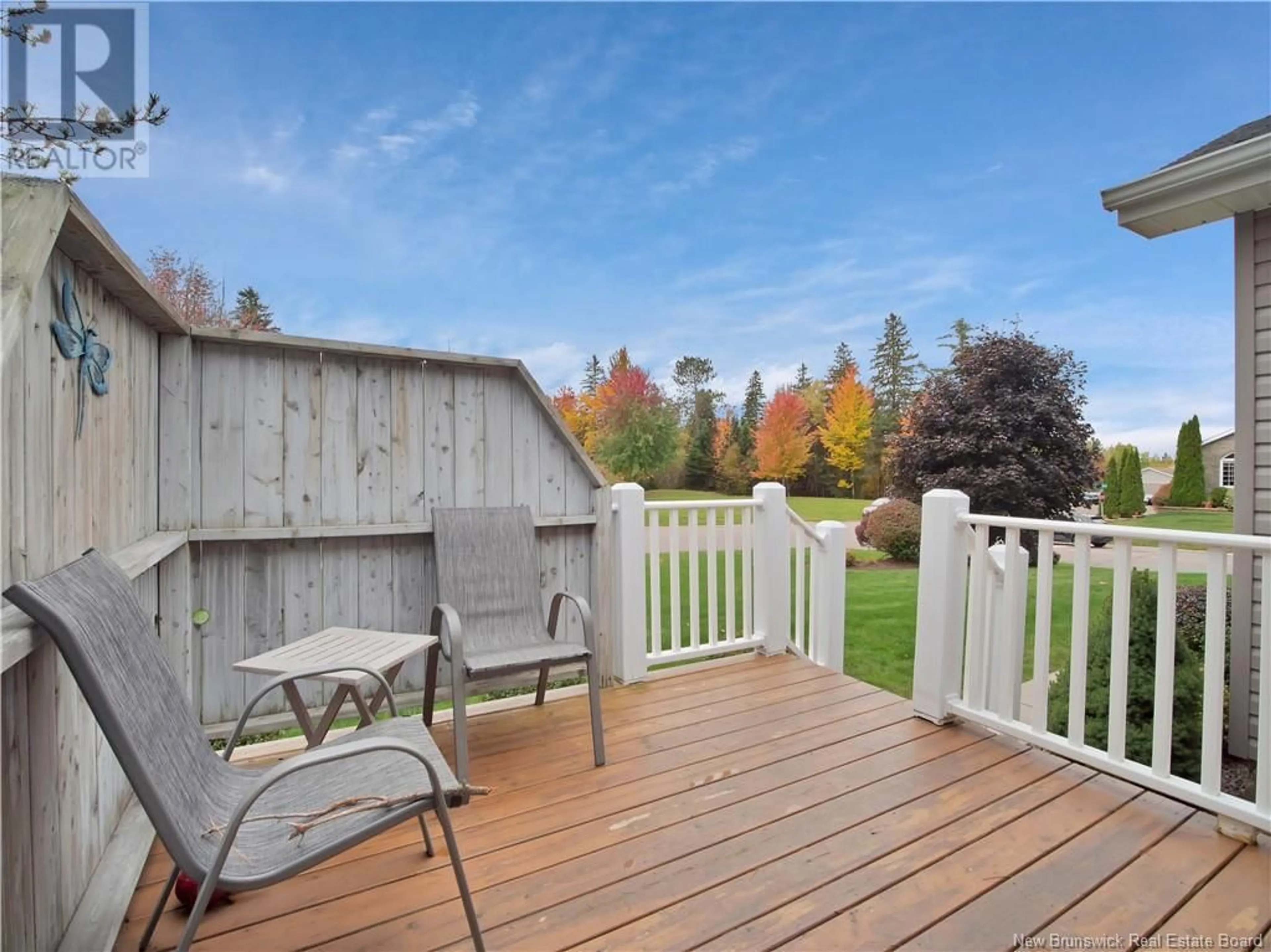 Patio, the fenced backyard for 149 Monarch Road, Riverview New Brunswick E1B5V2