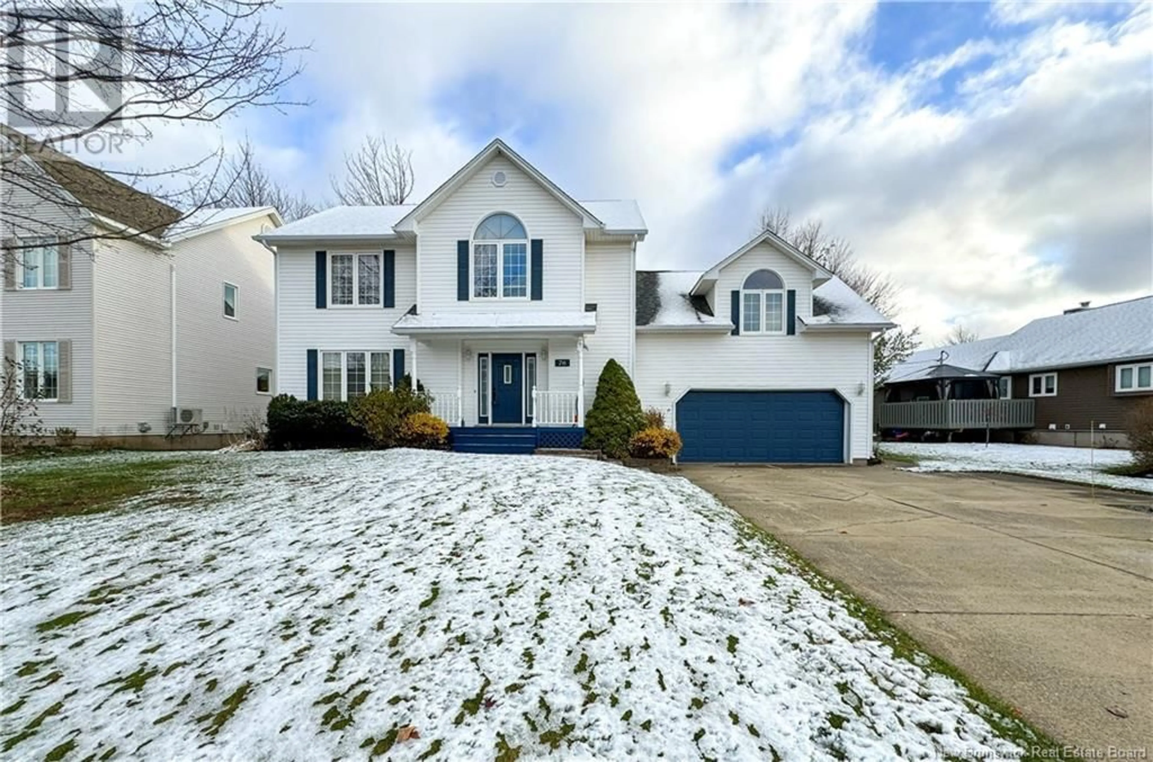 Frontside or backside of a home, the street view for 76 Greenhaven Drive, Moncton New Brunswick E1G2K2