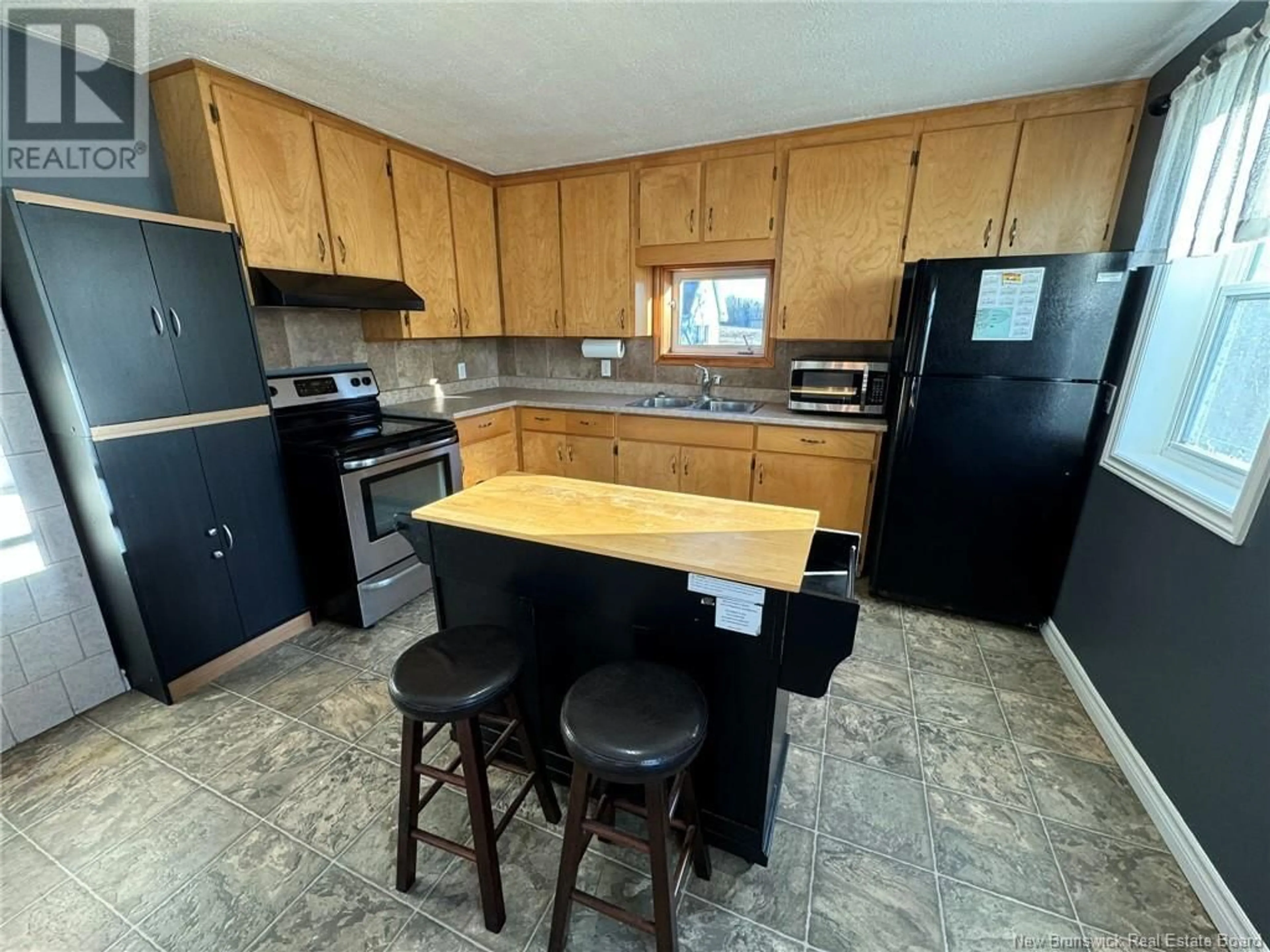 Standard kitchen, wood floors, cottage for 368 Johnville Road, Johnville New Brunswick E7J1L7