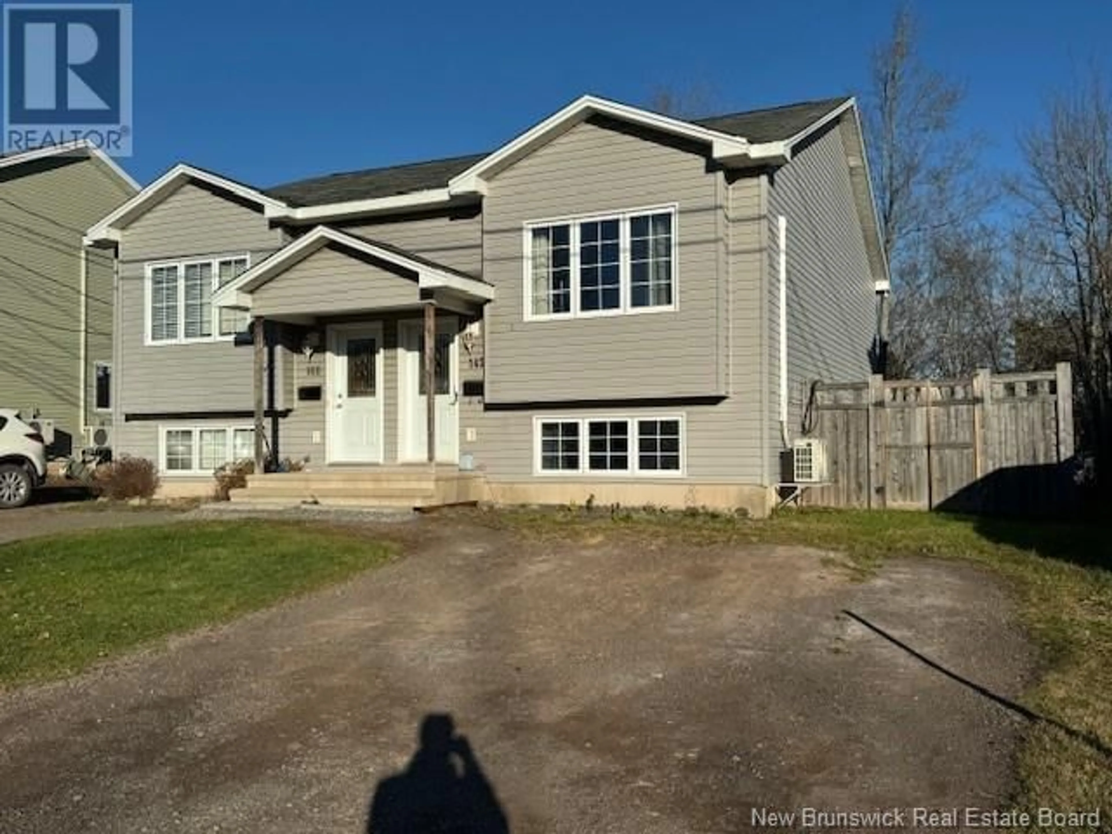 Frontside or backside of a home, the front or back of building for 142 Jordan crescent, Moncton New Brunswick E1C0S7