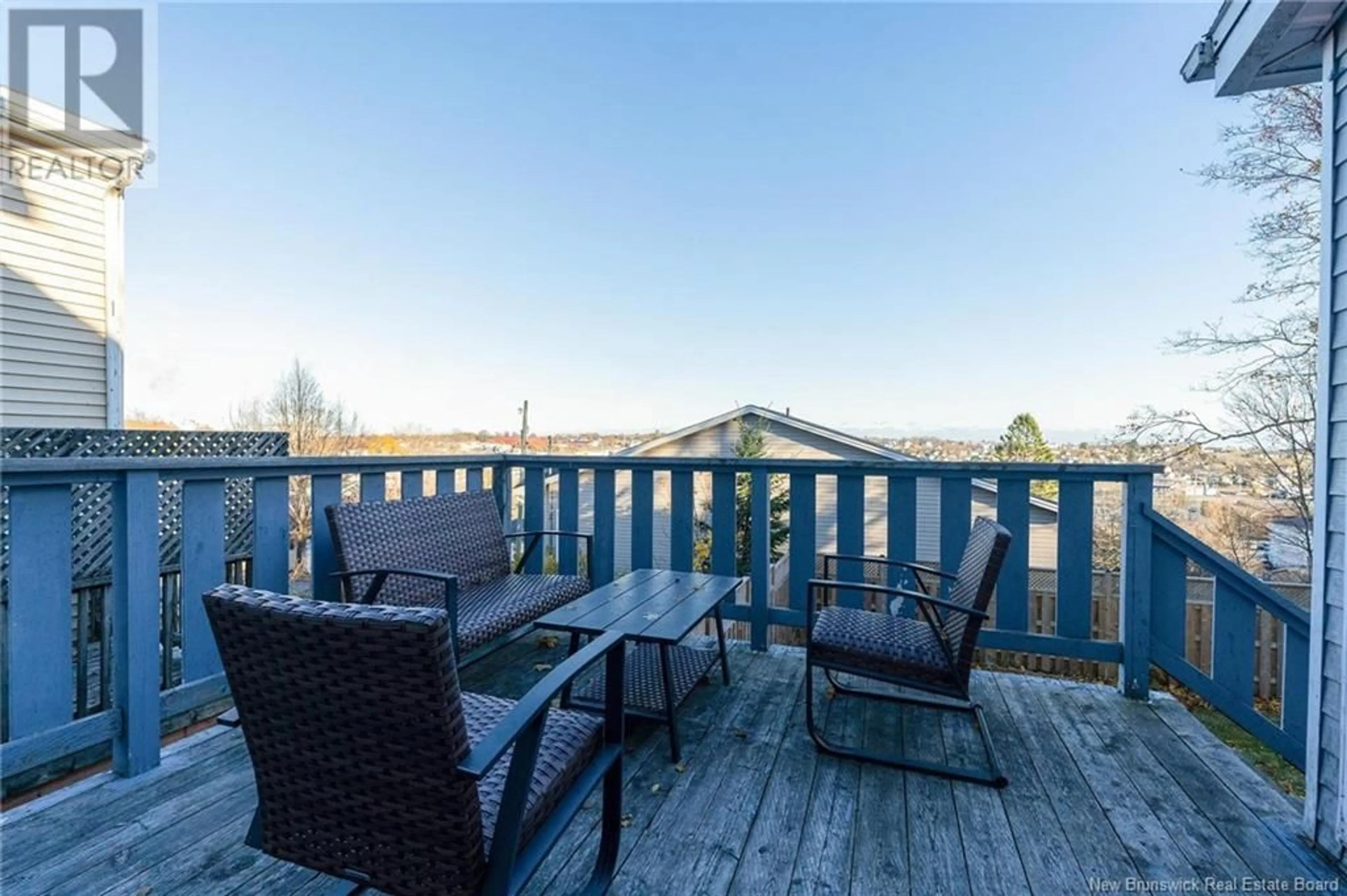 Patio, the fenced backyard for 729 Manawagonish Road, Saint John New Brunswick E2M3W8