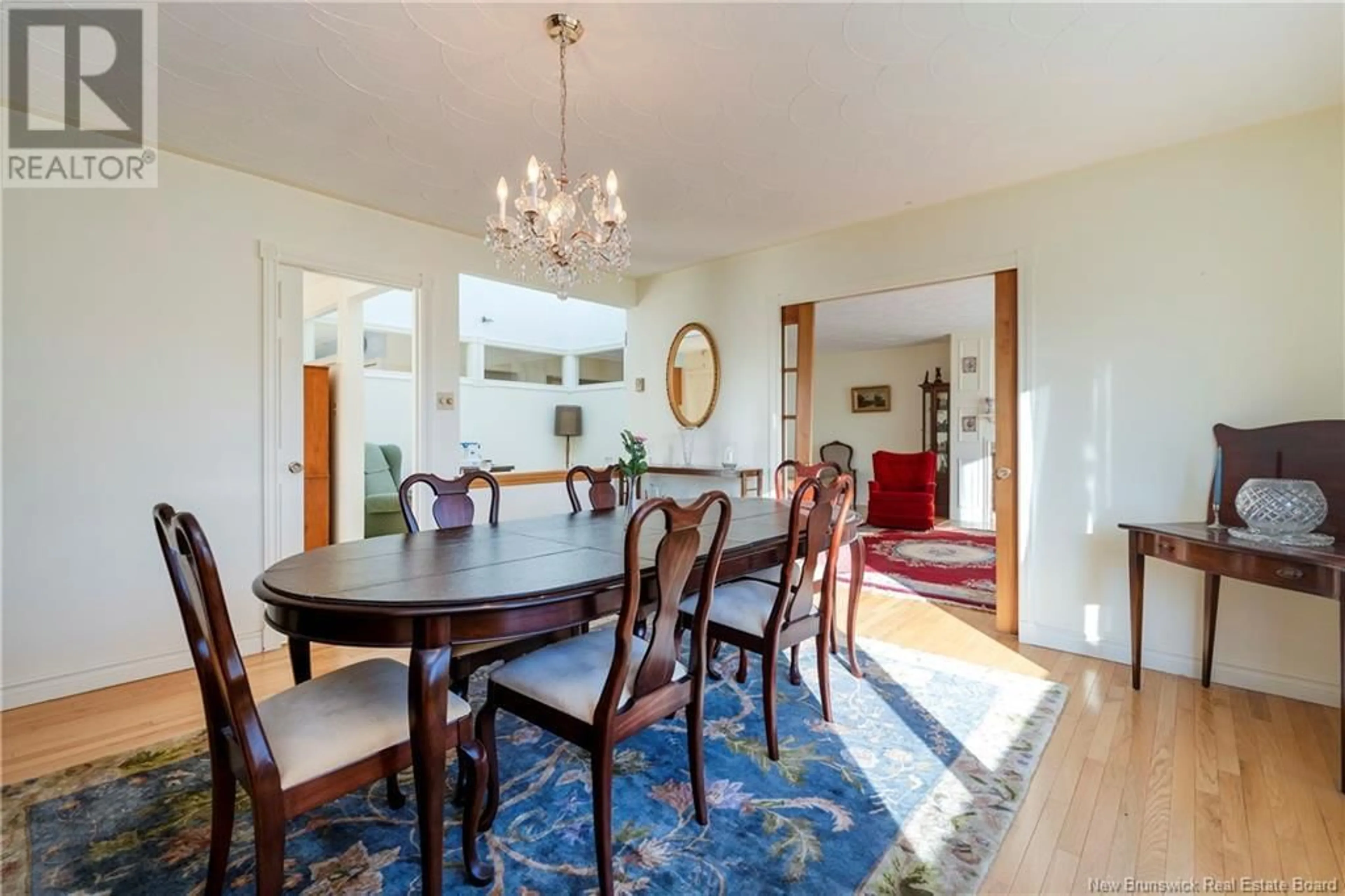 Dining room, wood floors for 72 Park Drive, Rothesay New Brunswick E2H2S9