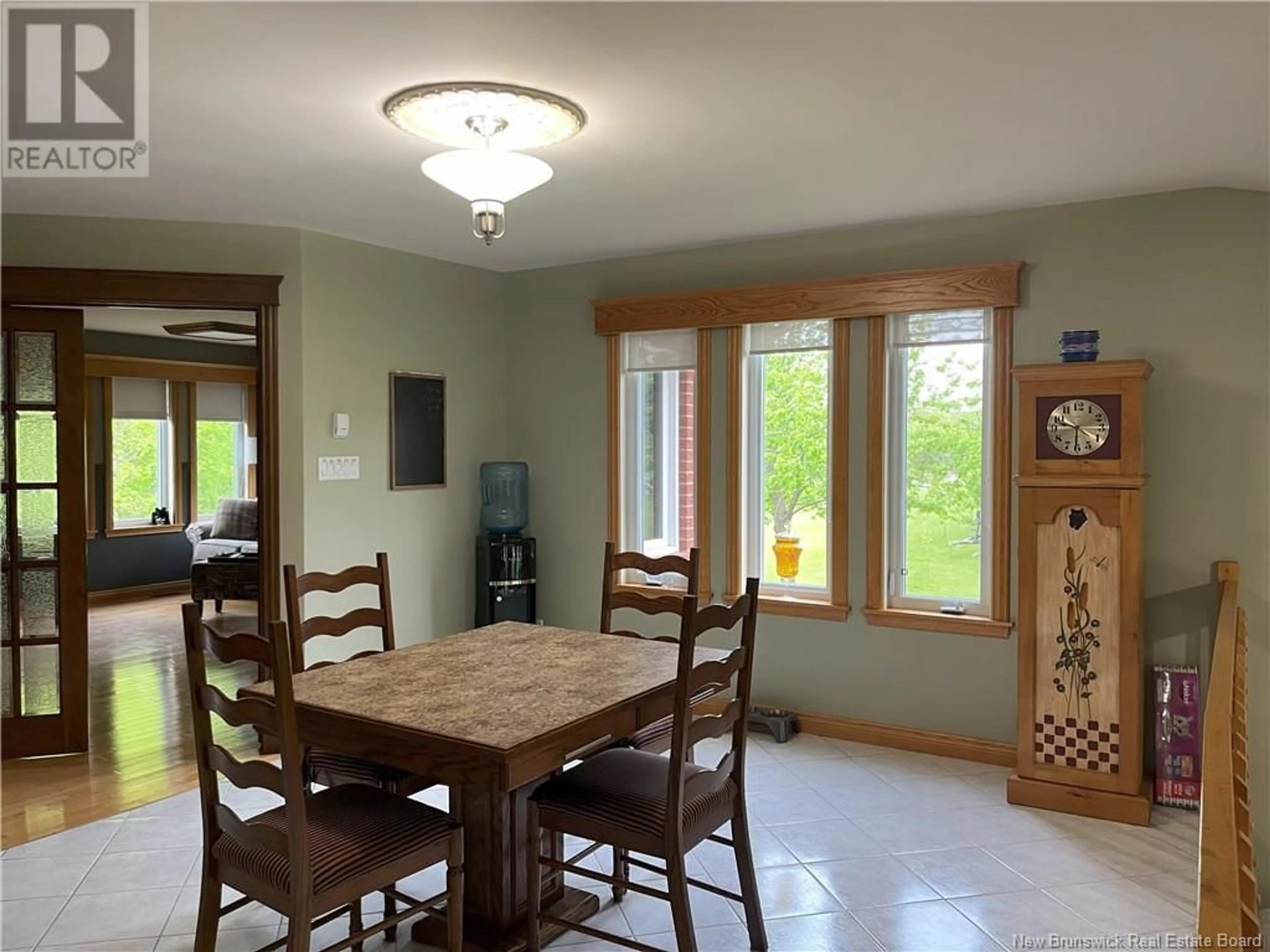 Dining room, wood floors, cottage for 674 Baisley Road, Saint-Jacques New Brunswick E7B1Z7