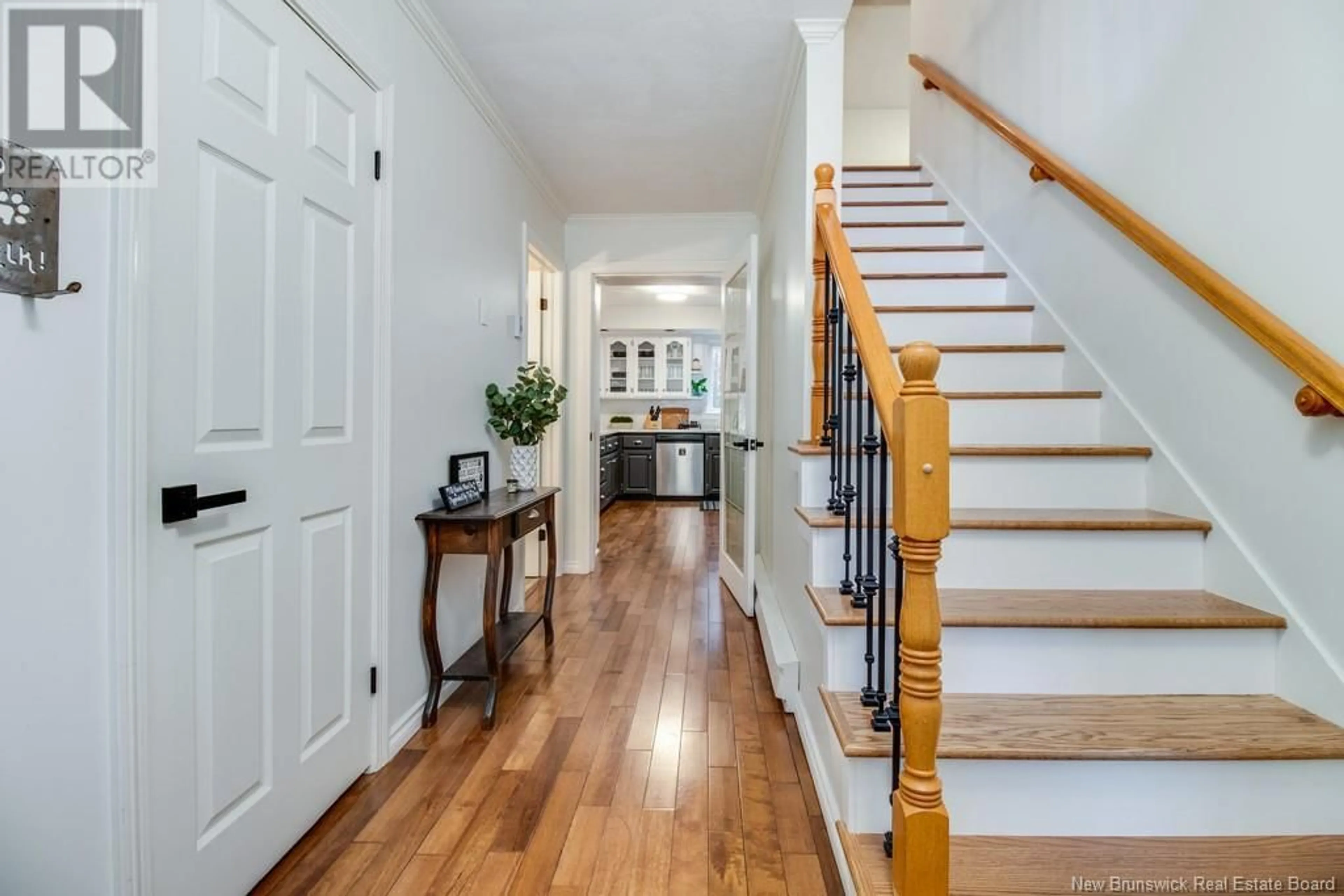 Indoor entryway, wood floors for 11 Southall Court, Fredericton New Brunswick E3B9R6