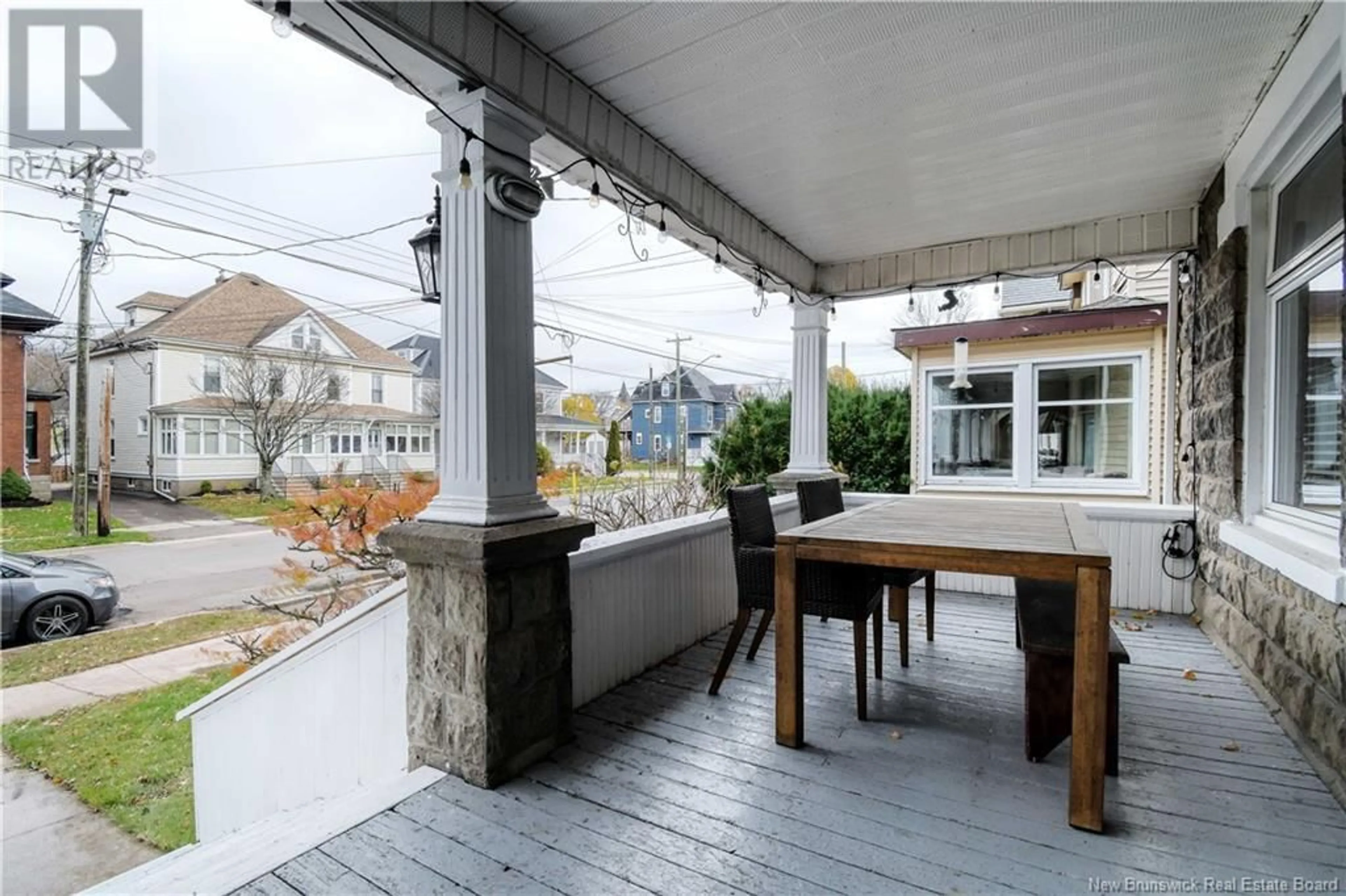 Patio, the fenced backyard for 232 Highfield Street, Moncton New Brunswick E1C5R1