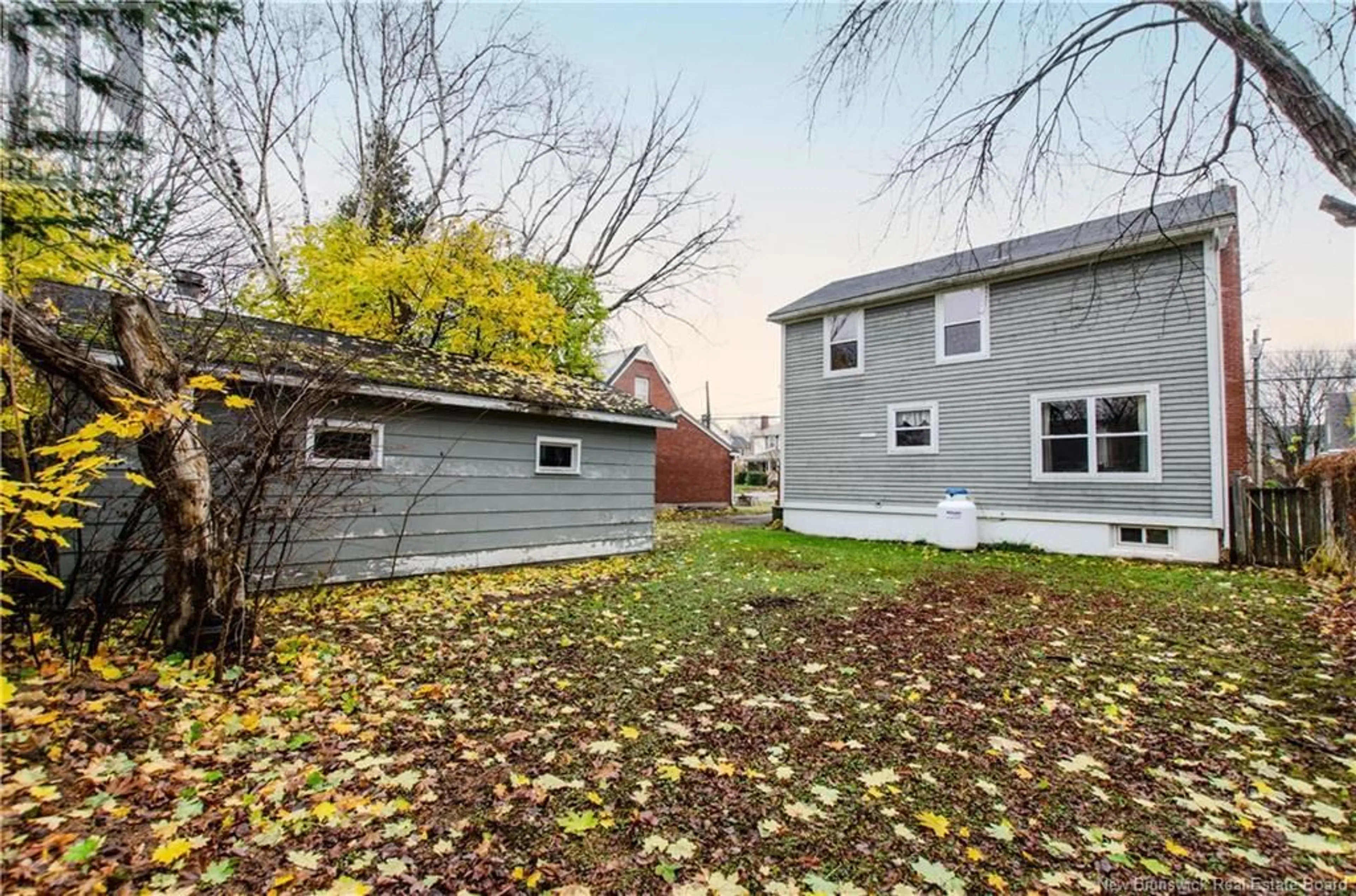 Frontside or backside of a home, the fenced backyard for 80 Arlington Drive, Moncton New Brunswick E1E3J1