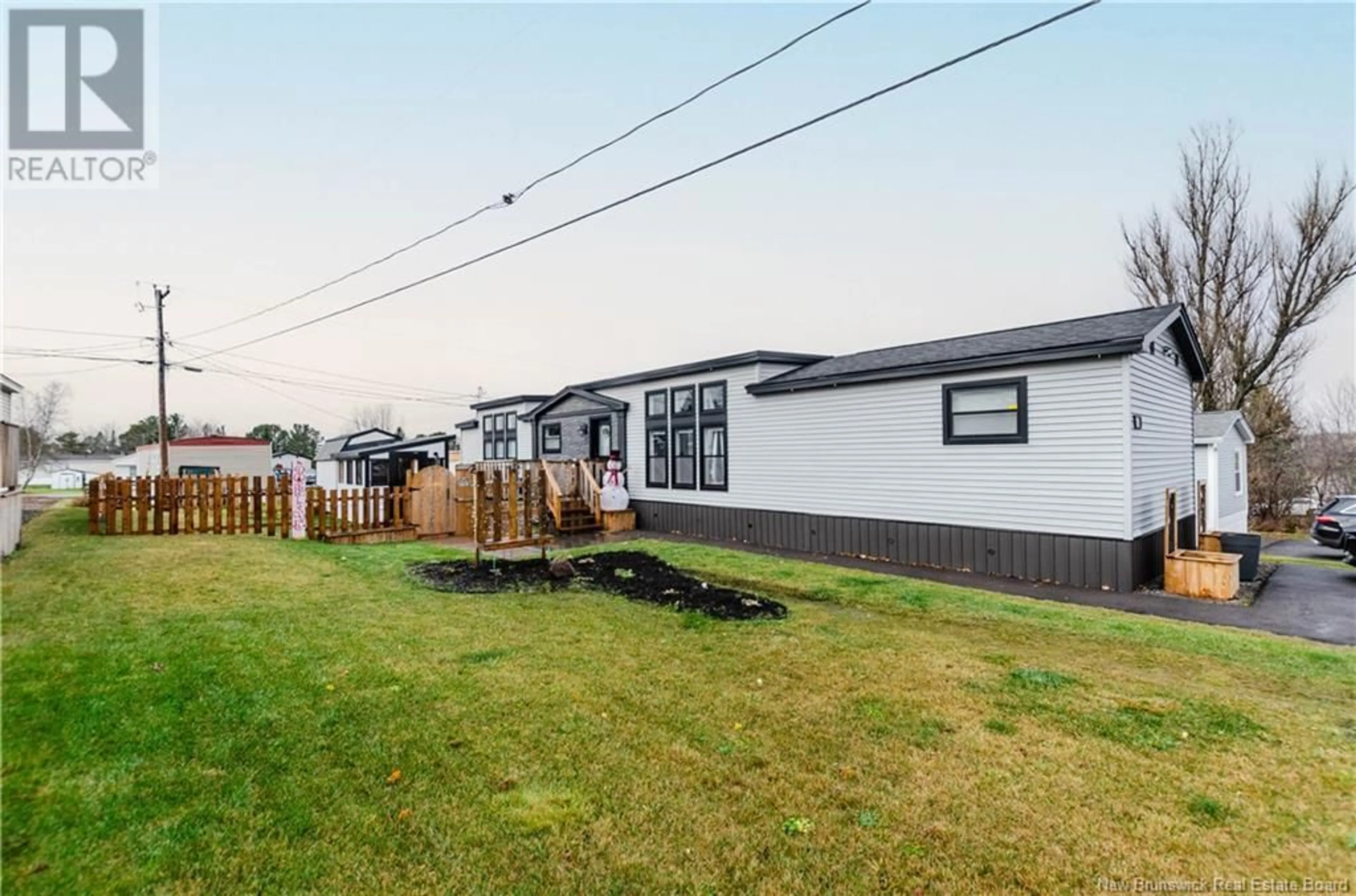 Patio, the fenced backyard for 30 Tulip Drive, Riverview New Brunswick E1B5B5