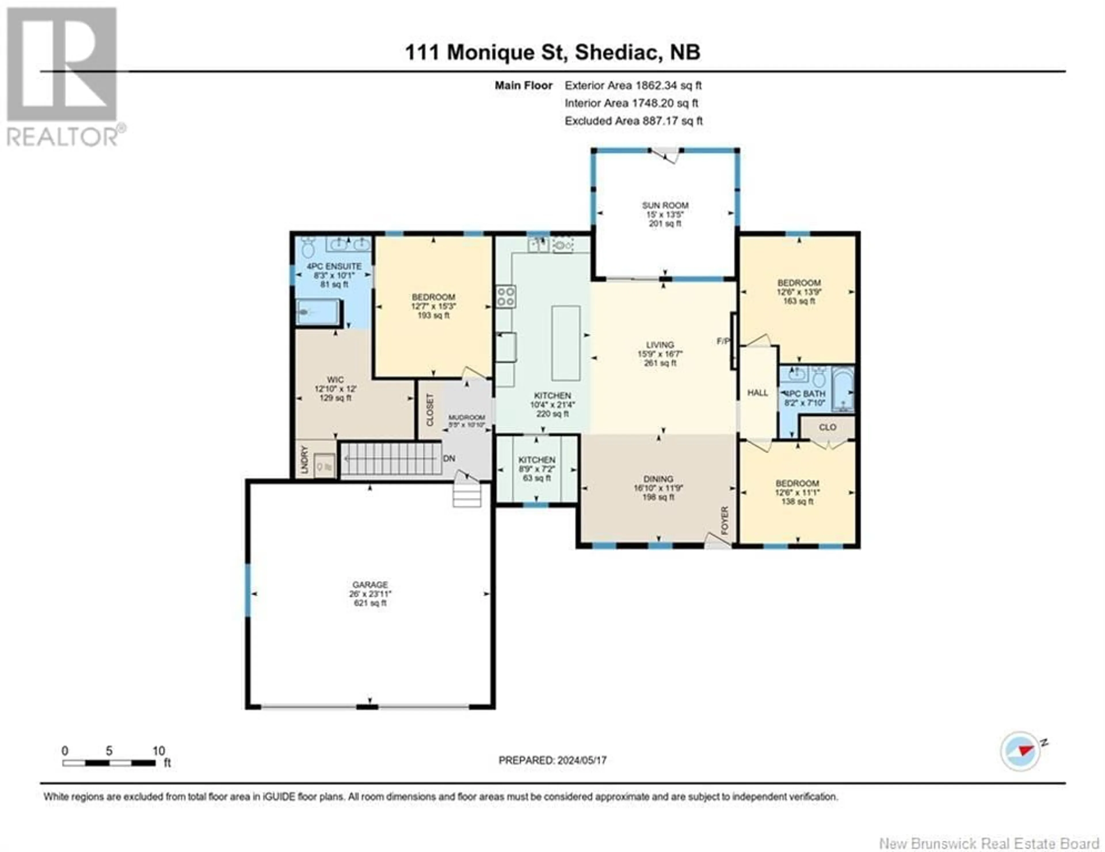 Floor plan for 111 Monique Street, Shediac New Brunswick E4P0M5