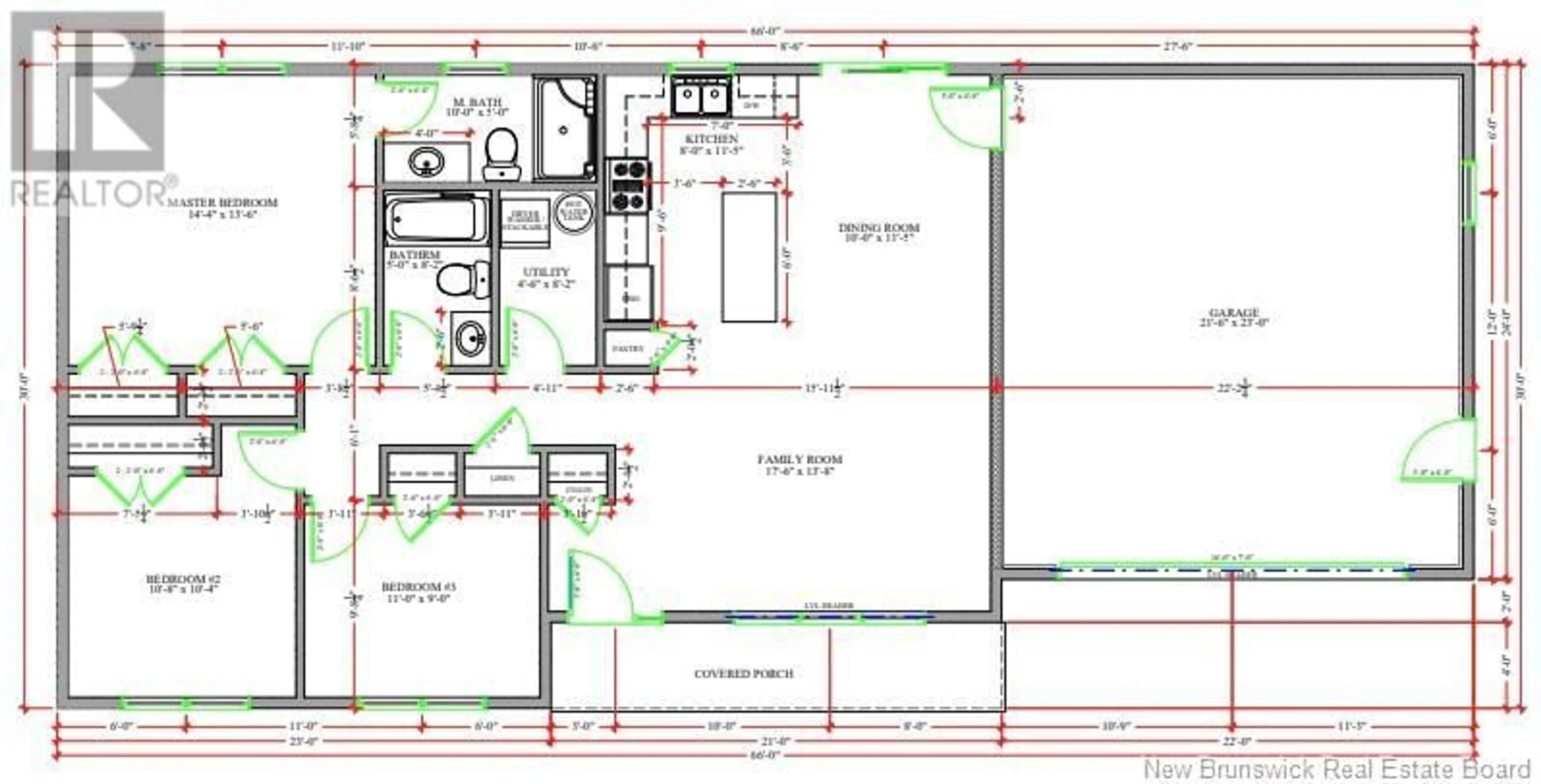 Floor plan for 9 Greystone Drive, Quispamsis New Brunswick E2G0H9