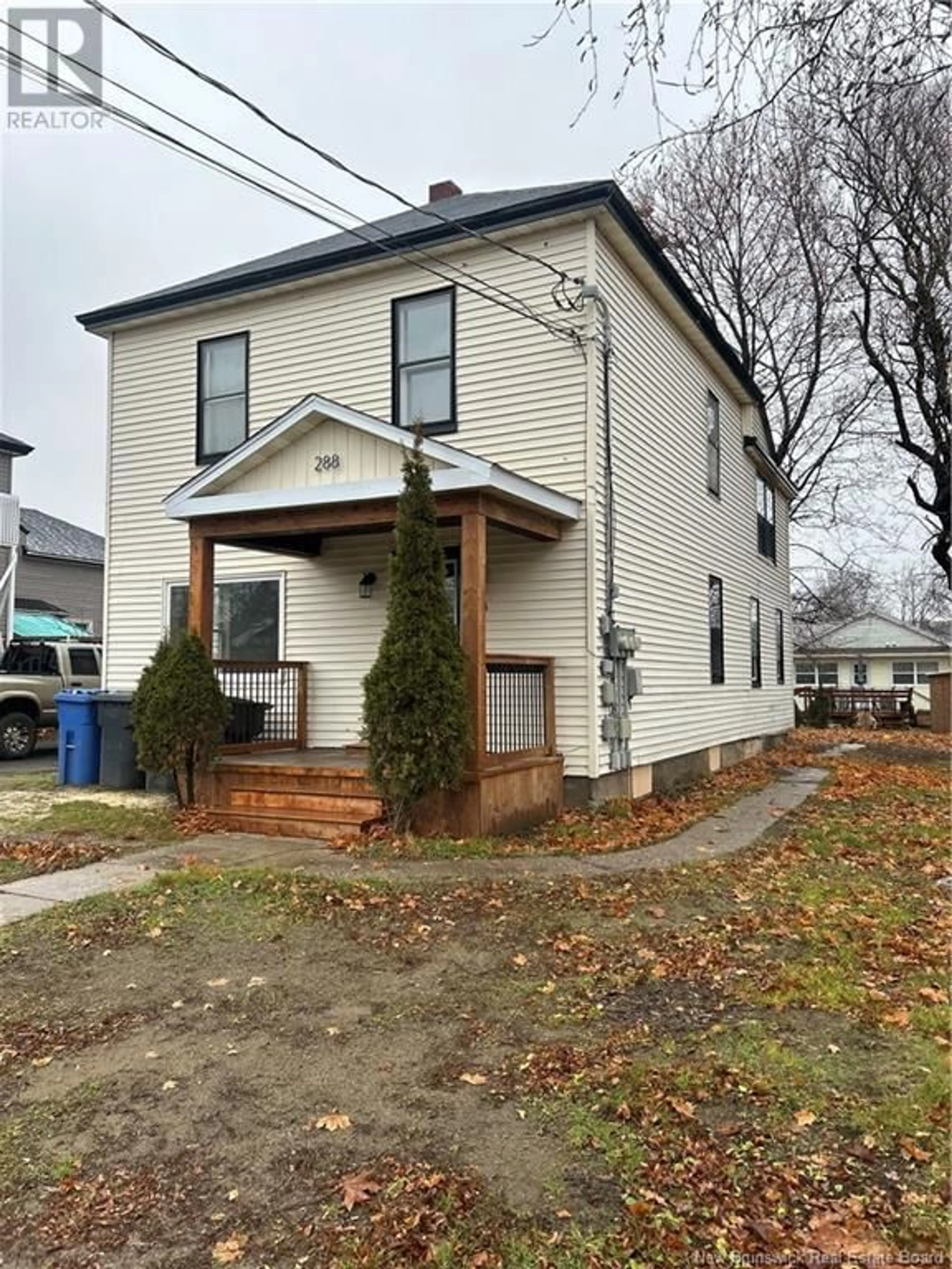 Frontside or backside of a home, the front or back of building for 288 Radio Street, Miramichi New Brunswick E1V2W6