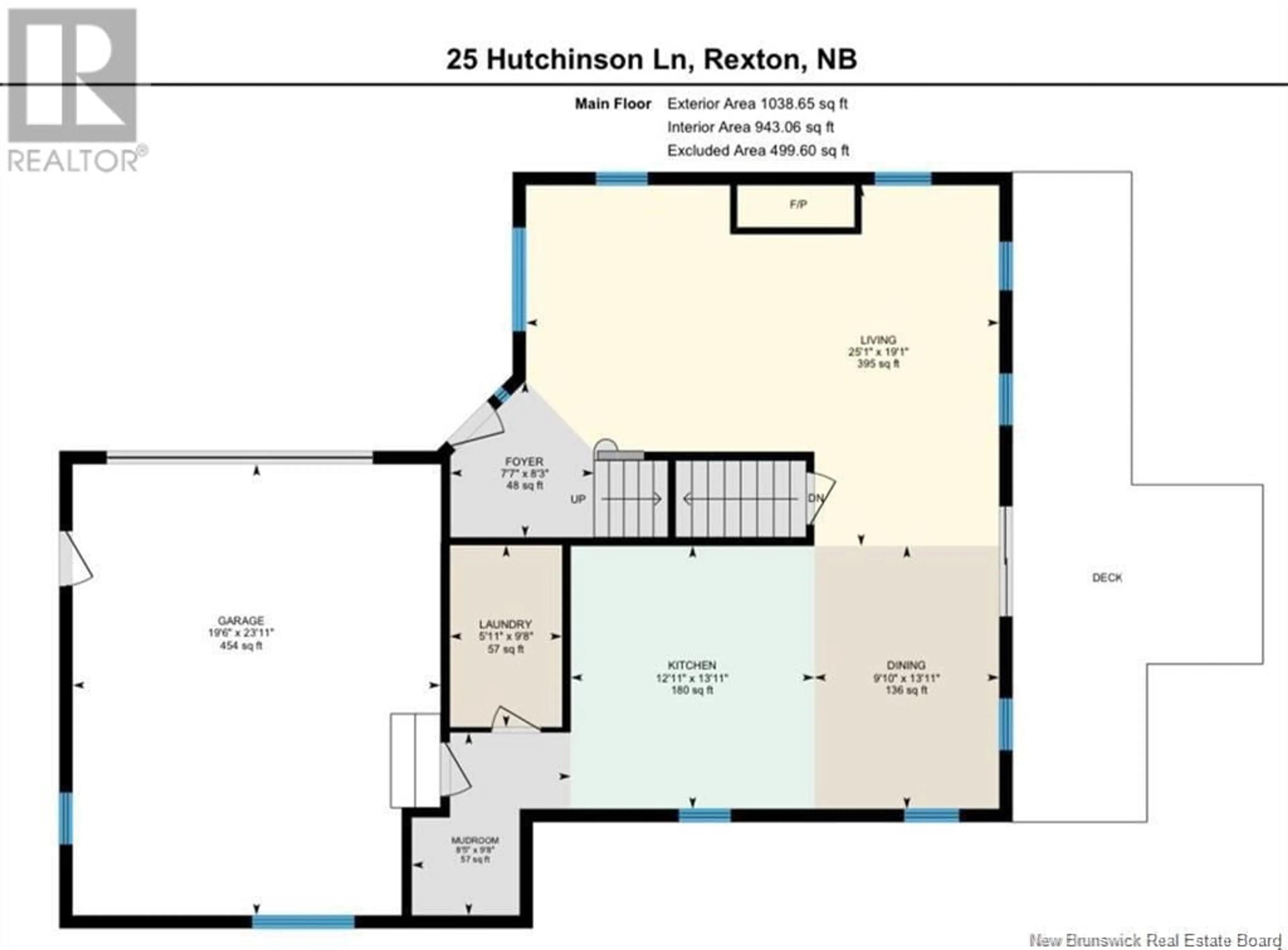 Floor plan for 25 Hutchinson Lane, Rexton New Brunswick E4W1Y8