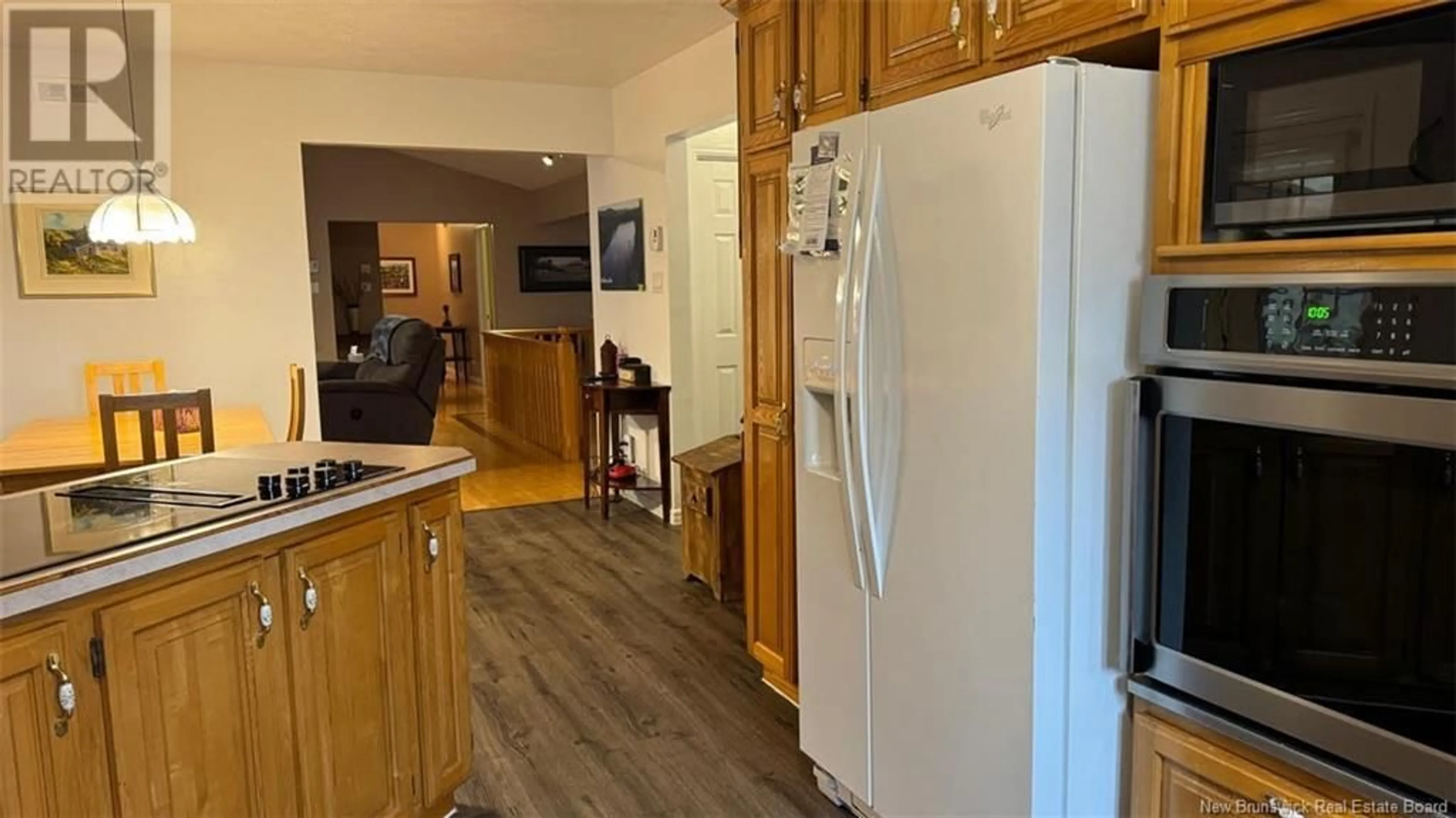 Kitchen, wood floors, cottage for 5 Ryan Lane, Grand-Sault/Grand Falls New Brunswick E3Z2Z5