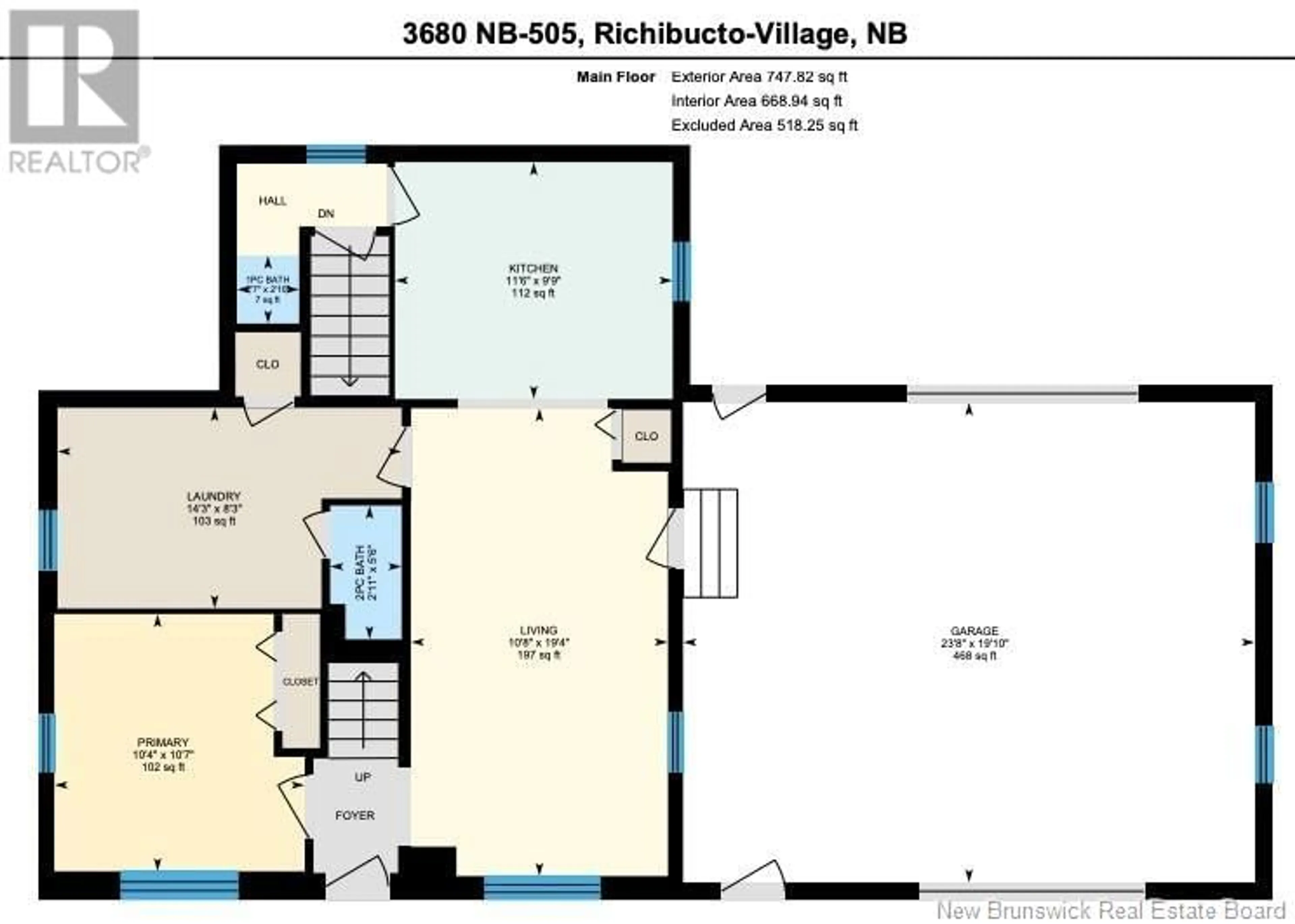 Floor plan for 3680 route 505, Richibouctou-Village New Brunswick E4W1R2