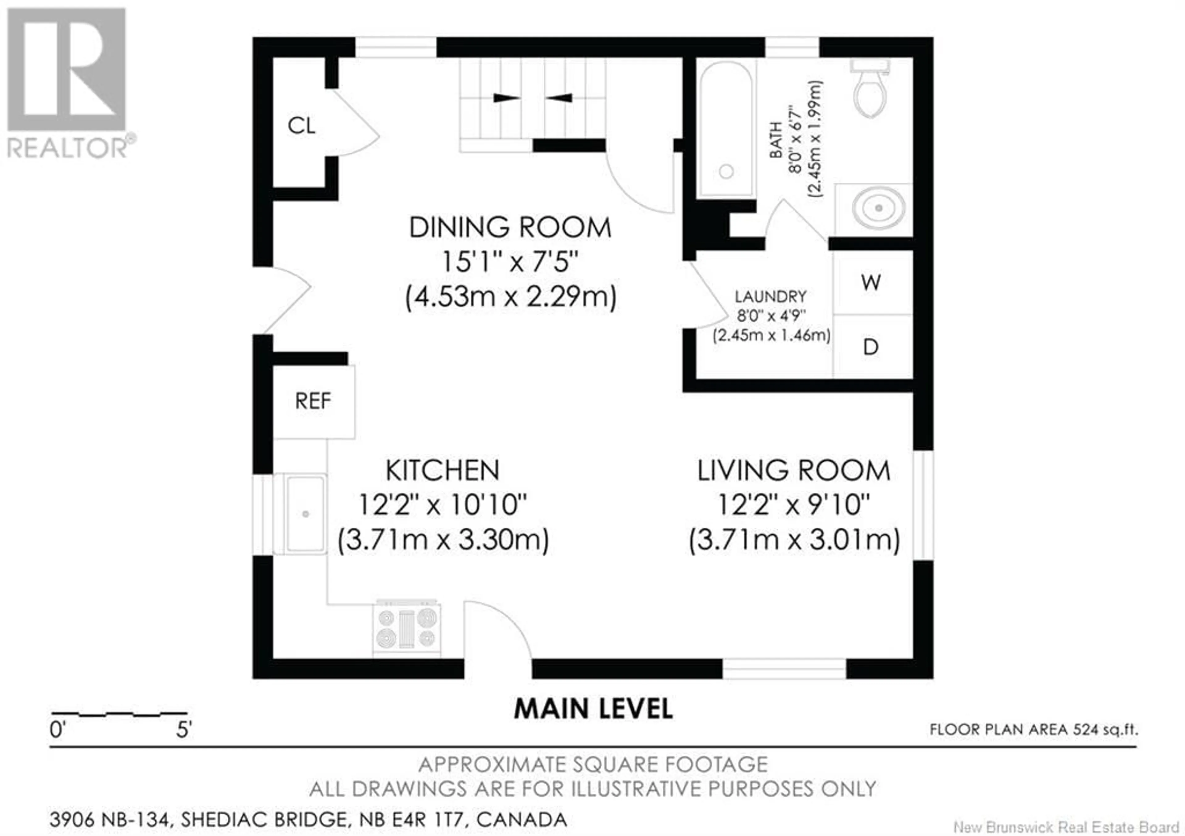 Floor plan for 3906 Route 134 Route, Shediac Bridge New Brunswick E4R1T7