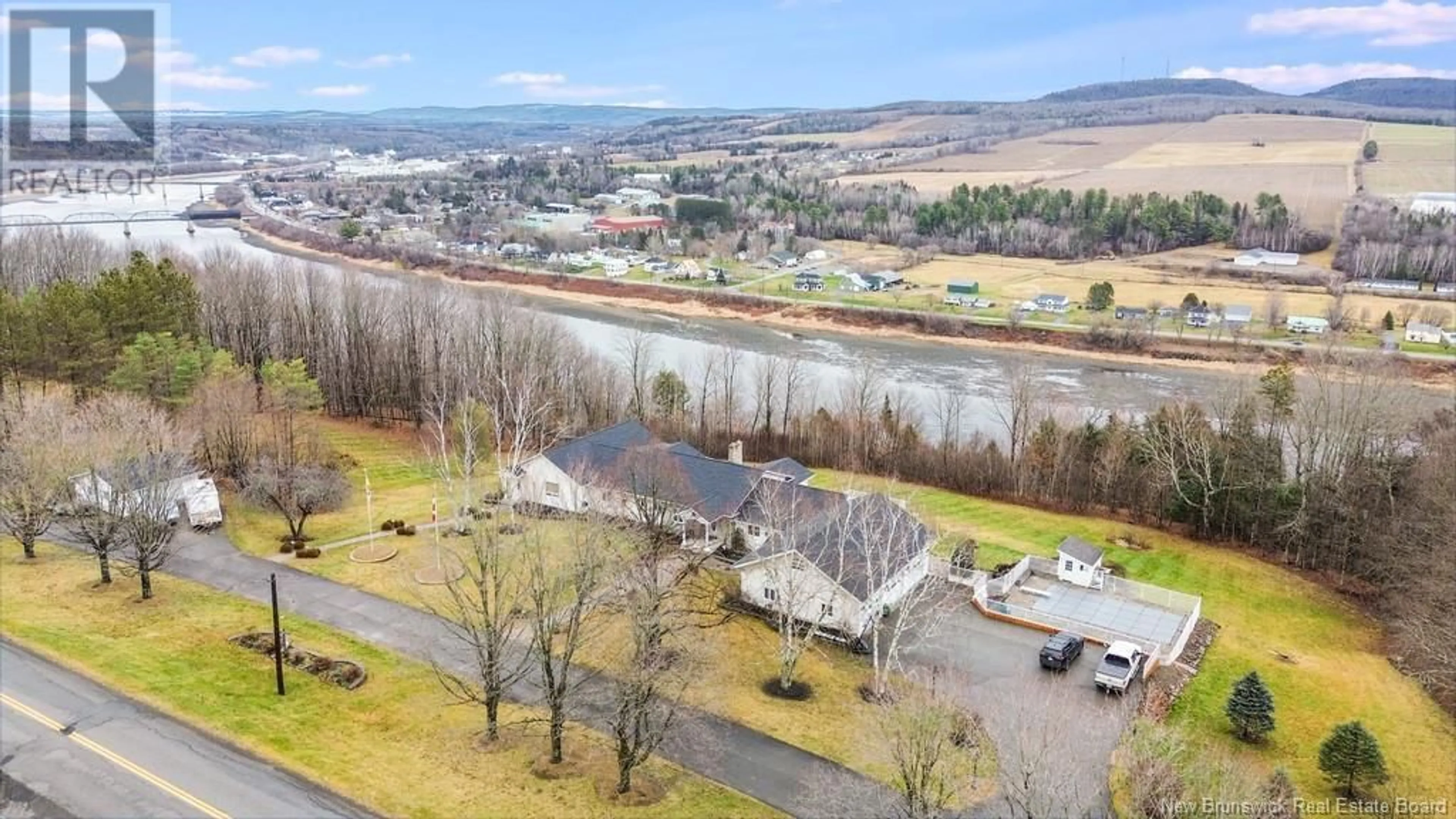 A pic from exterior of the house or condo, the view of lake or river for 353 Riverview Drive, Florenceville-Bristol New Brunswick E7L3N1