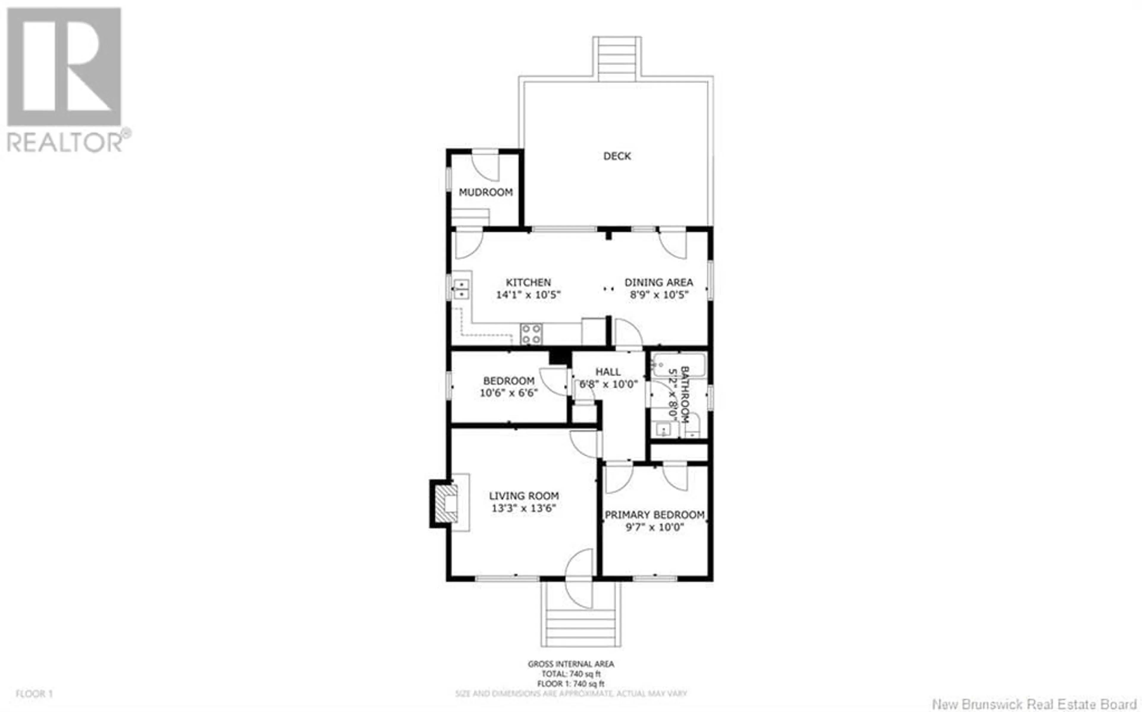 Floor plan for 35 Patterson Street, Minto New Brunswick E4B2P3