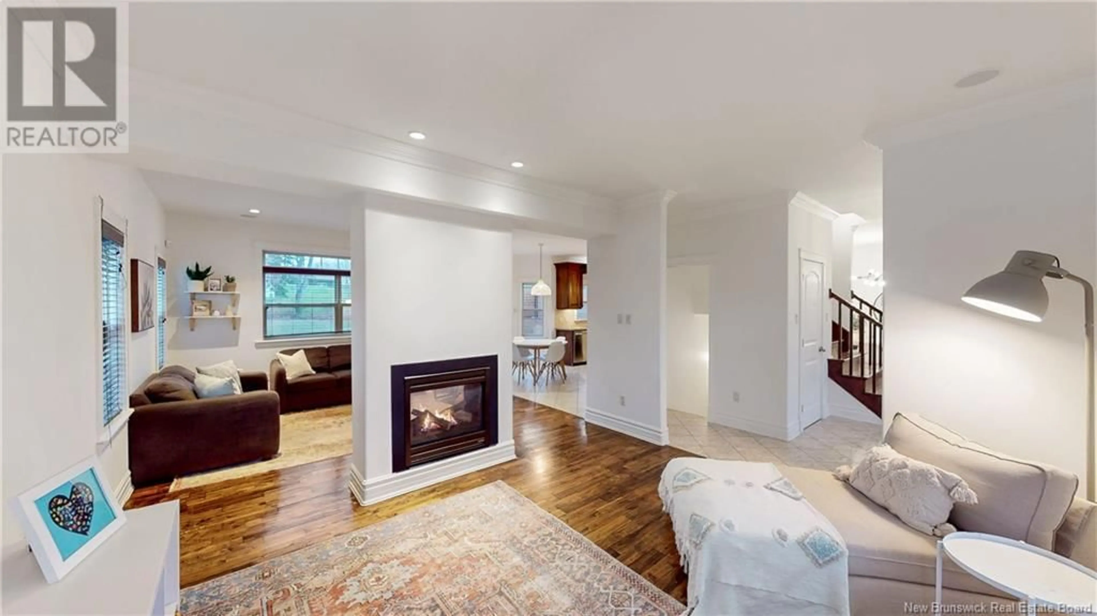 Living room, wood floors for 23 Birmingham Drive, Quispamsis New Brunswick E2E0L4