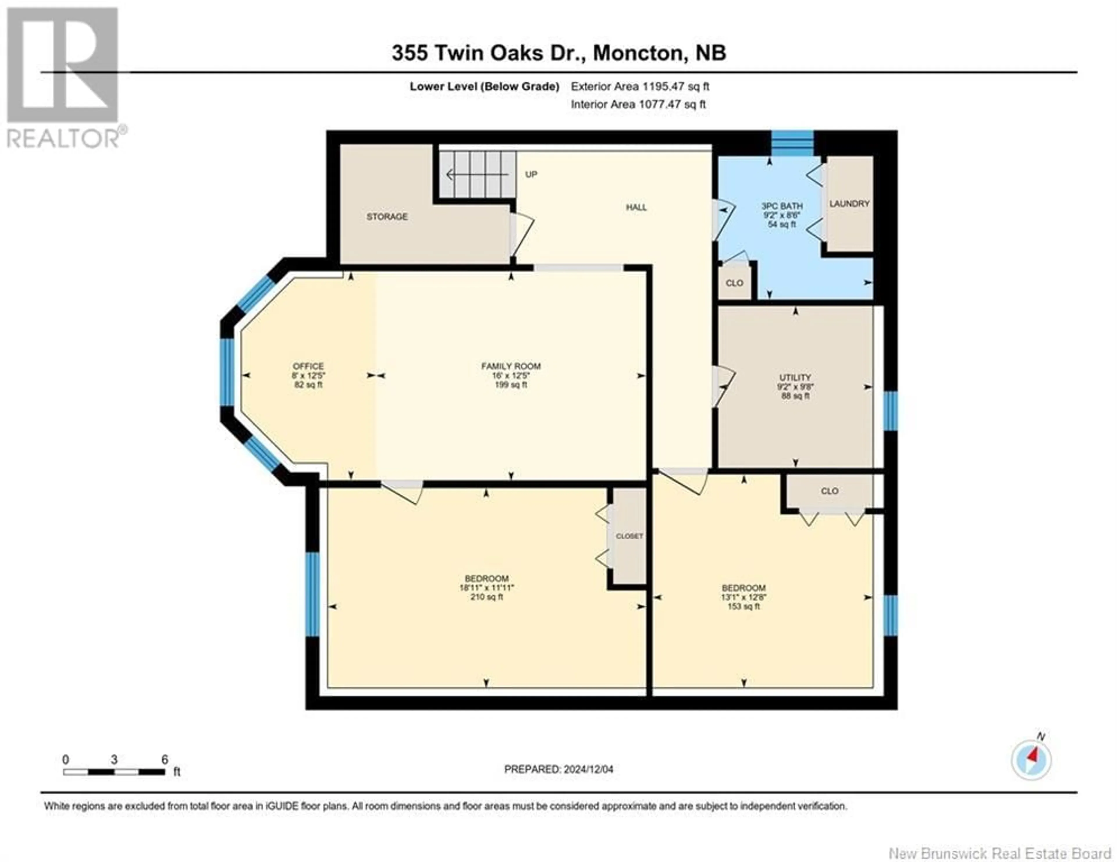 Floor plan for 355 TWIN OAKS DRIVE, Moncton New Brunswick E1G4W7