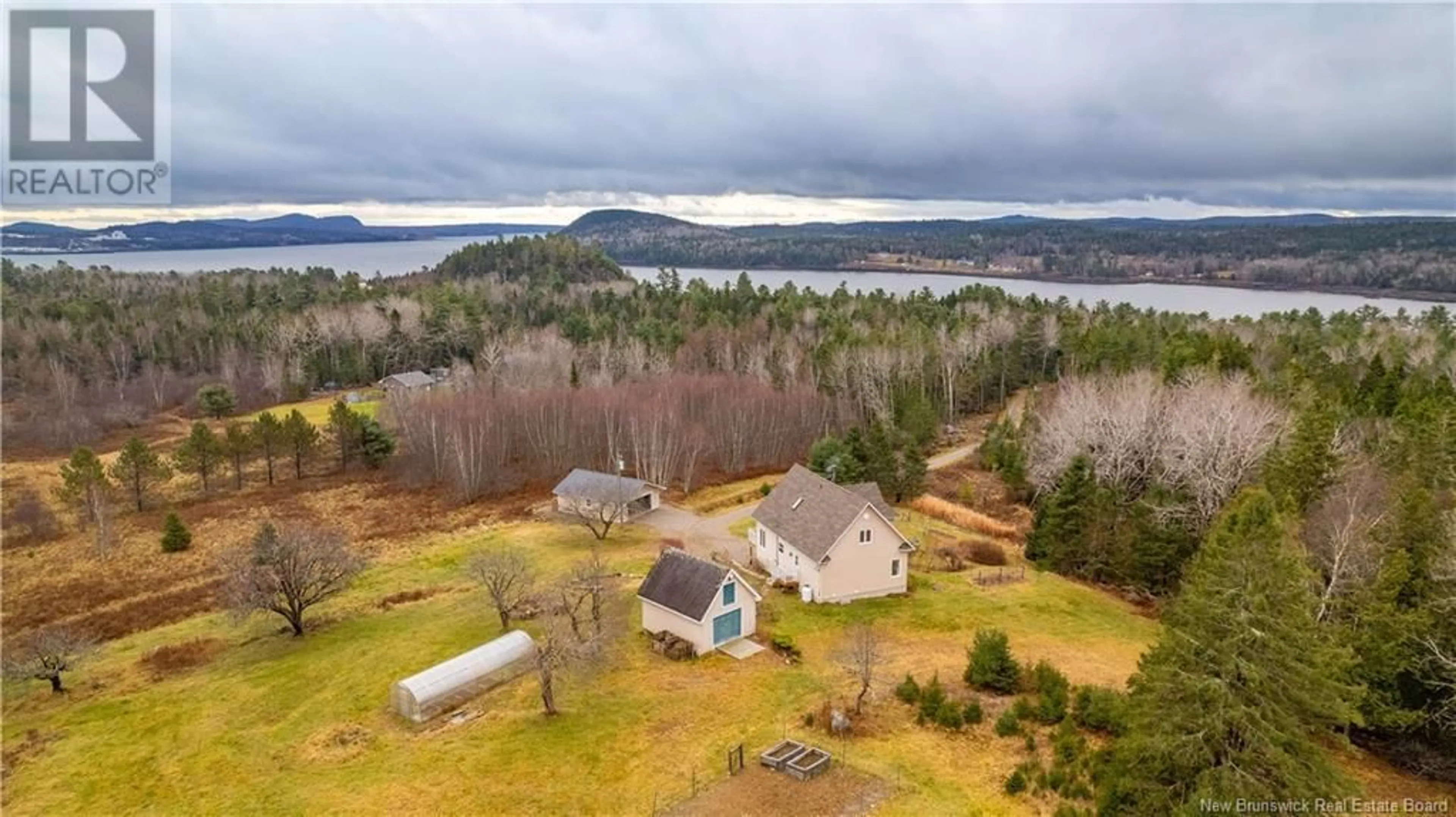 A pic from outside/outdoor area/front of a property/back of a property/a pic from drone, water/lake/river/ocean view for 167 TODDS POINT ROAD, Dufferin New Brunswick E3L3R5