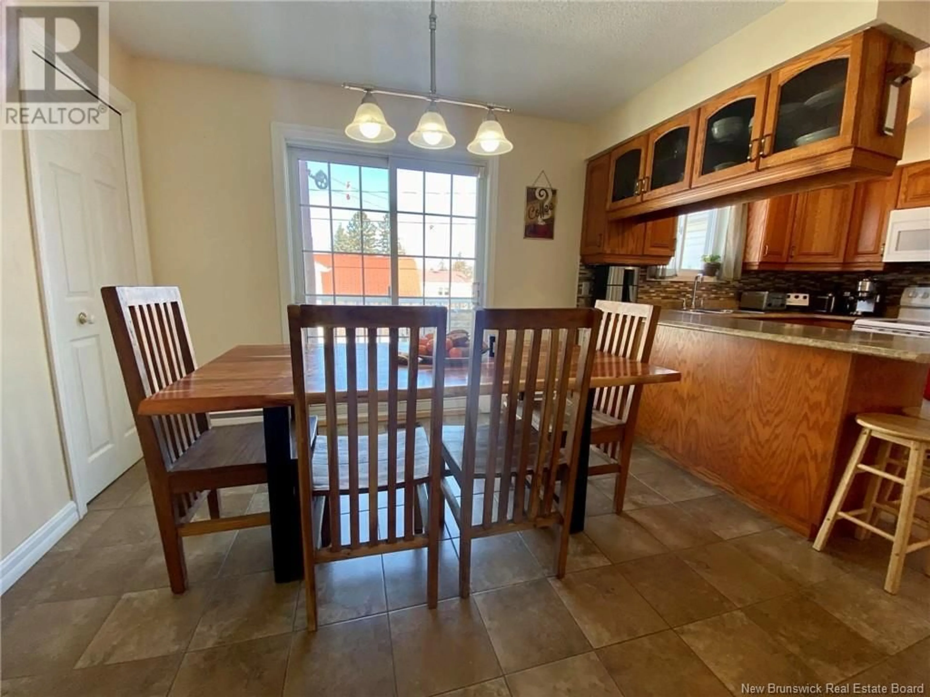 Dining room, wood floors, cottage for 345 Dover Street, Campbellton New Brunswick E3N3M8