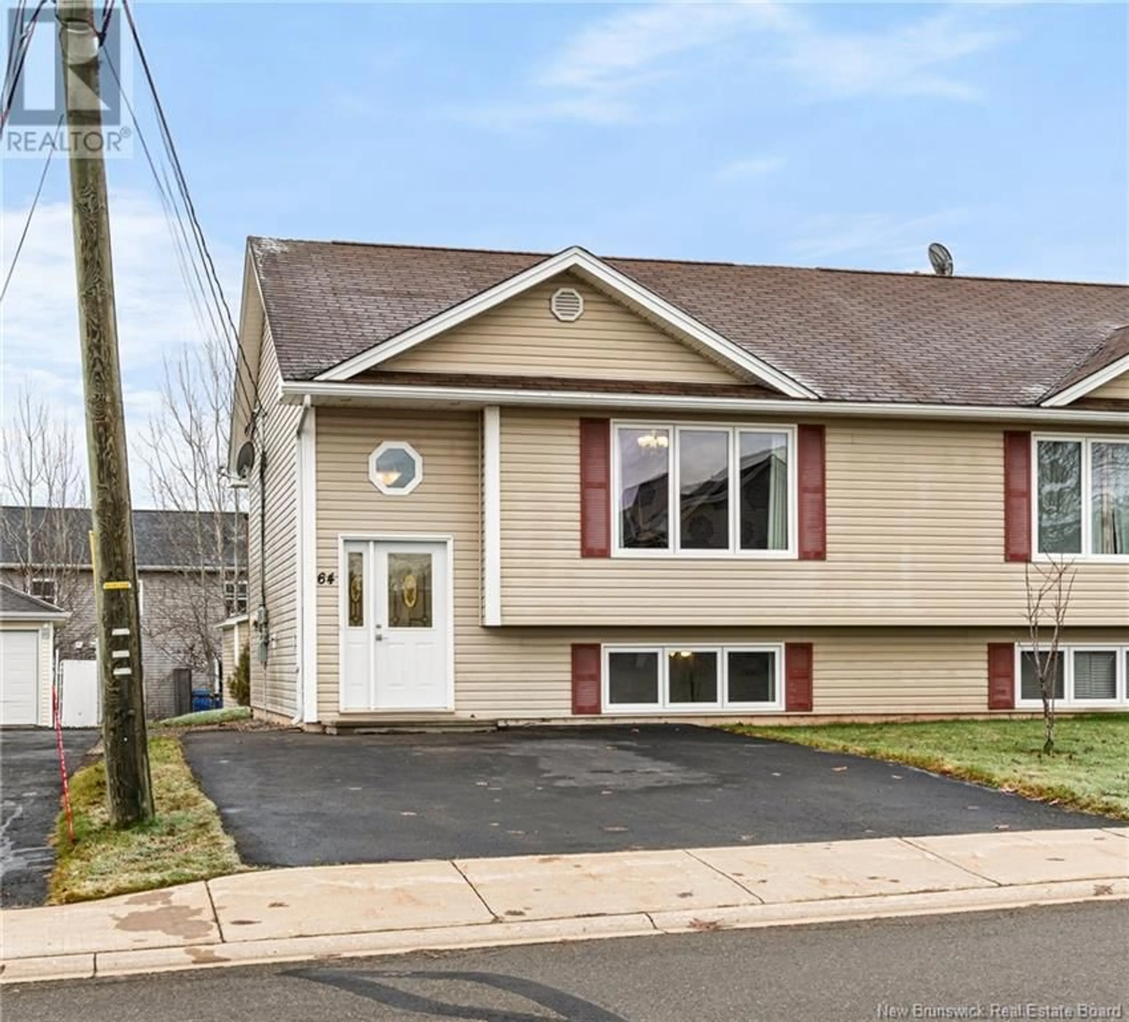 A pic from exterior of the house or condo, the front or back of building for 64 Penrose Street, Moncton New Brunswick E1E4N9