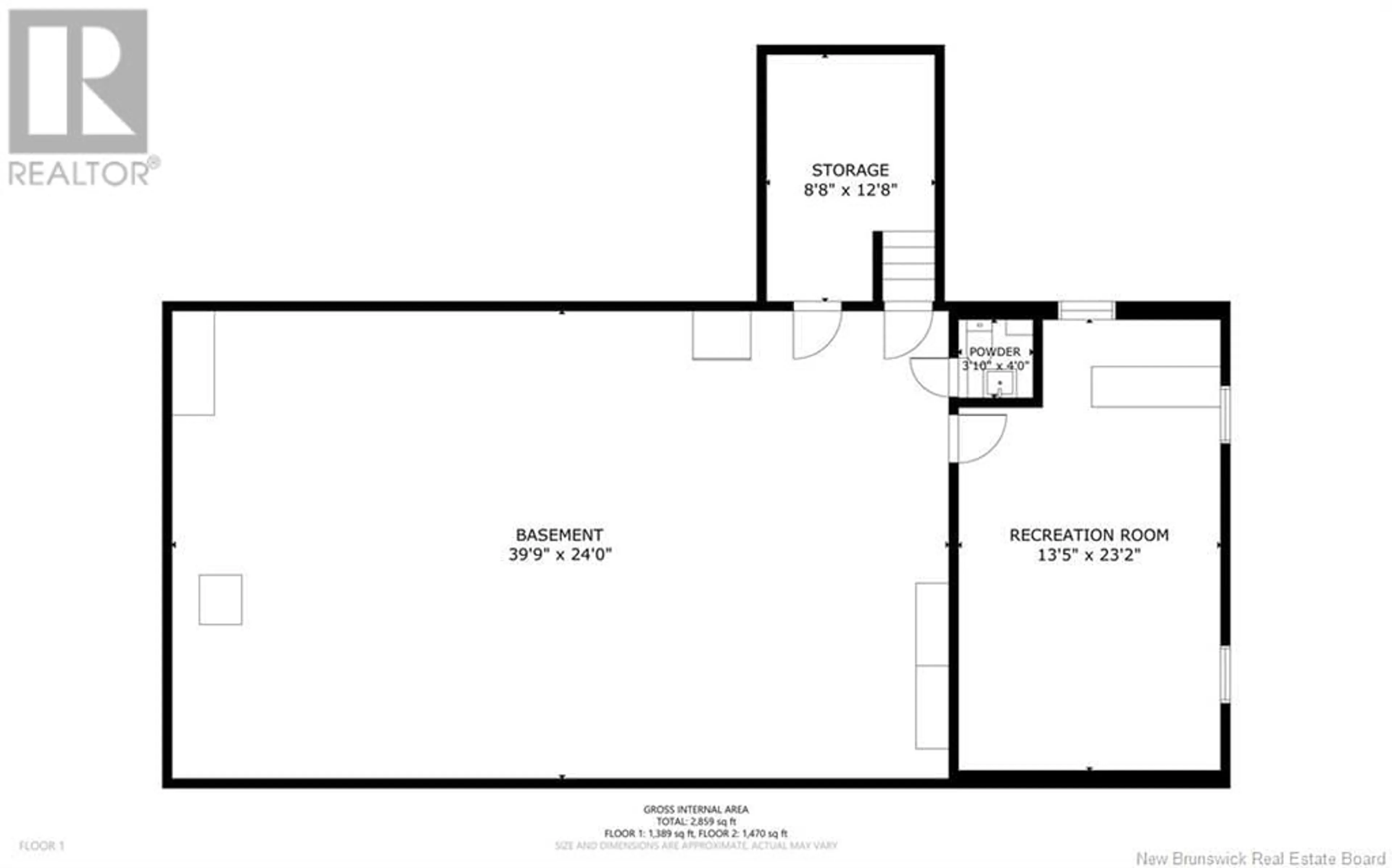 Floor plan for 532 Main Street, Chipman New Brunswick E4A2P3