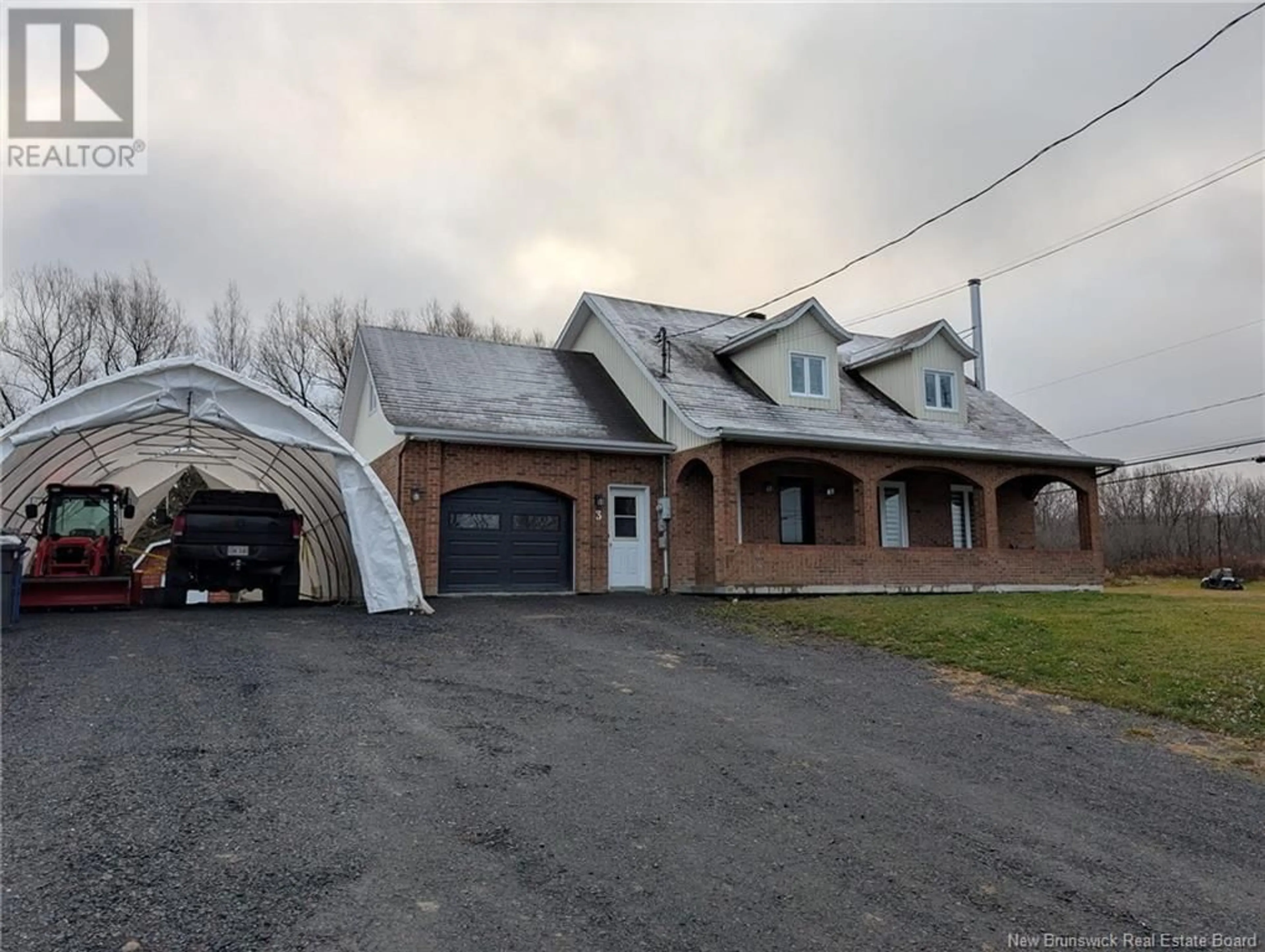 Frontside or backside of a home, the street view for 3 Bellefleur Street, Saint-Basile New Brunswick E7C2G9