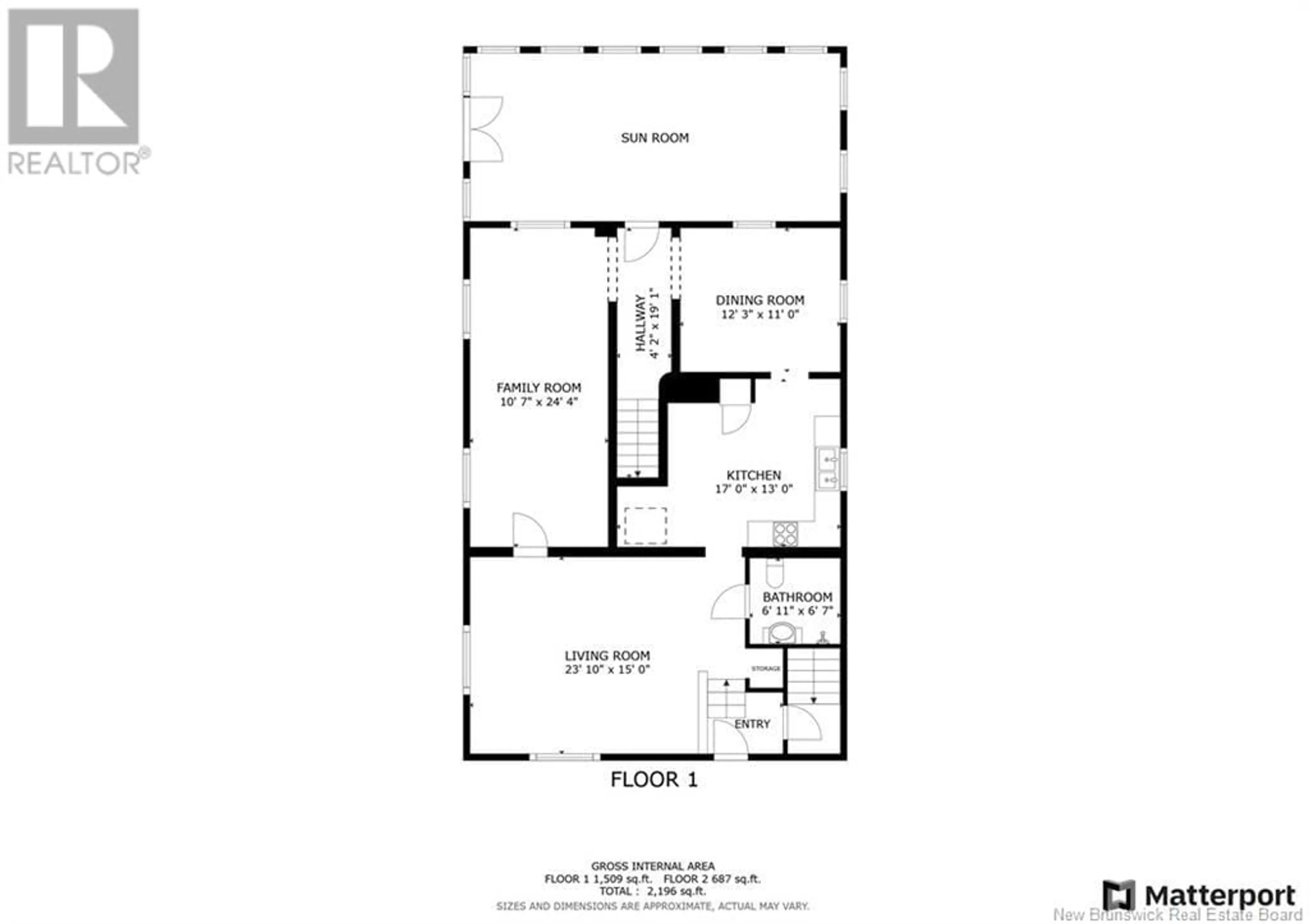 Floor plan for 4 Cedar Street, McAdam New Brunswick E6J1V6