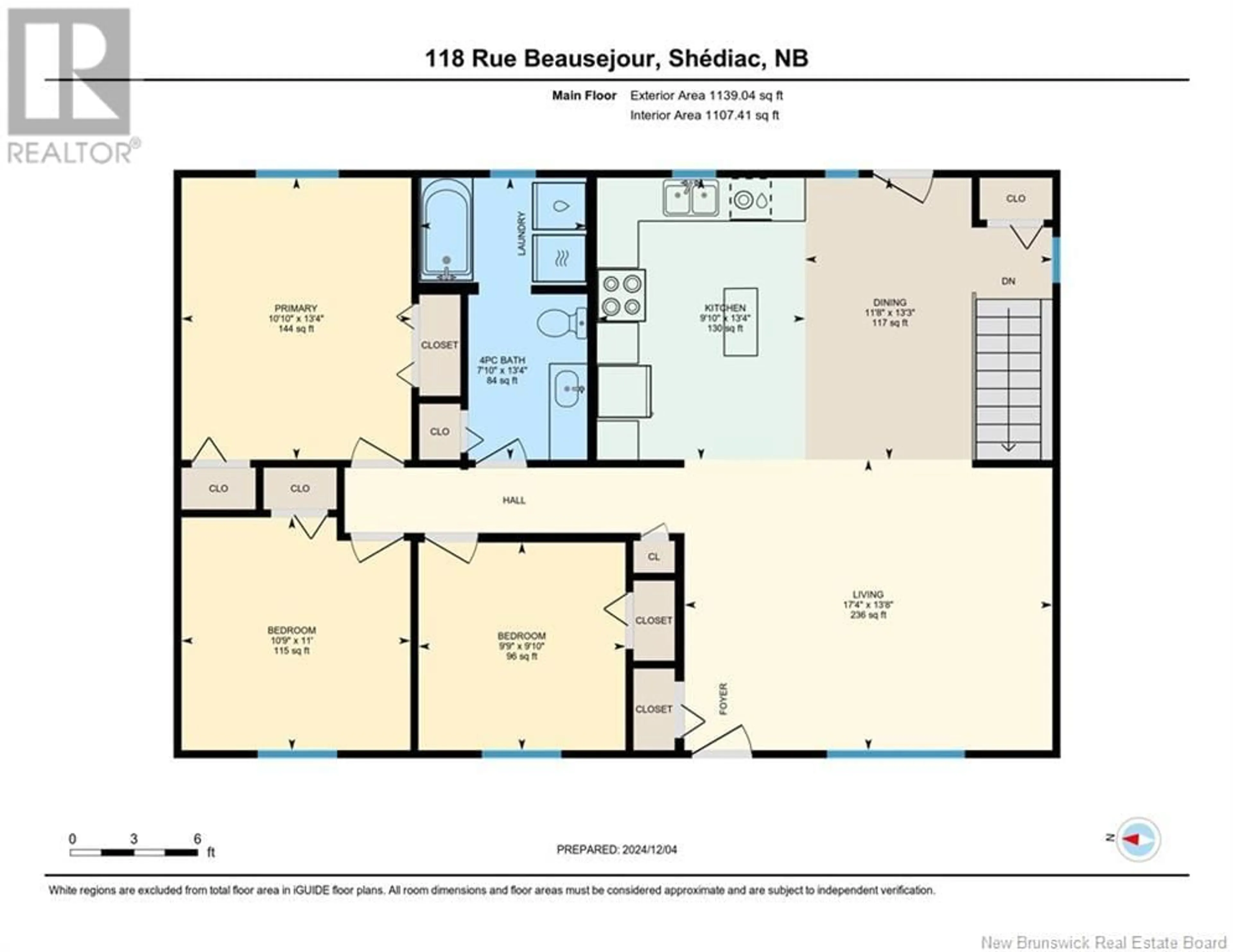 Floor plan for 118 Beausejour Street, Shediac New Brunswick E4P1G6