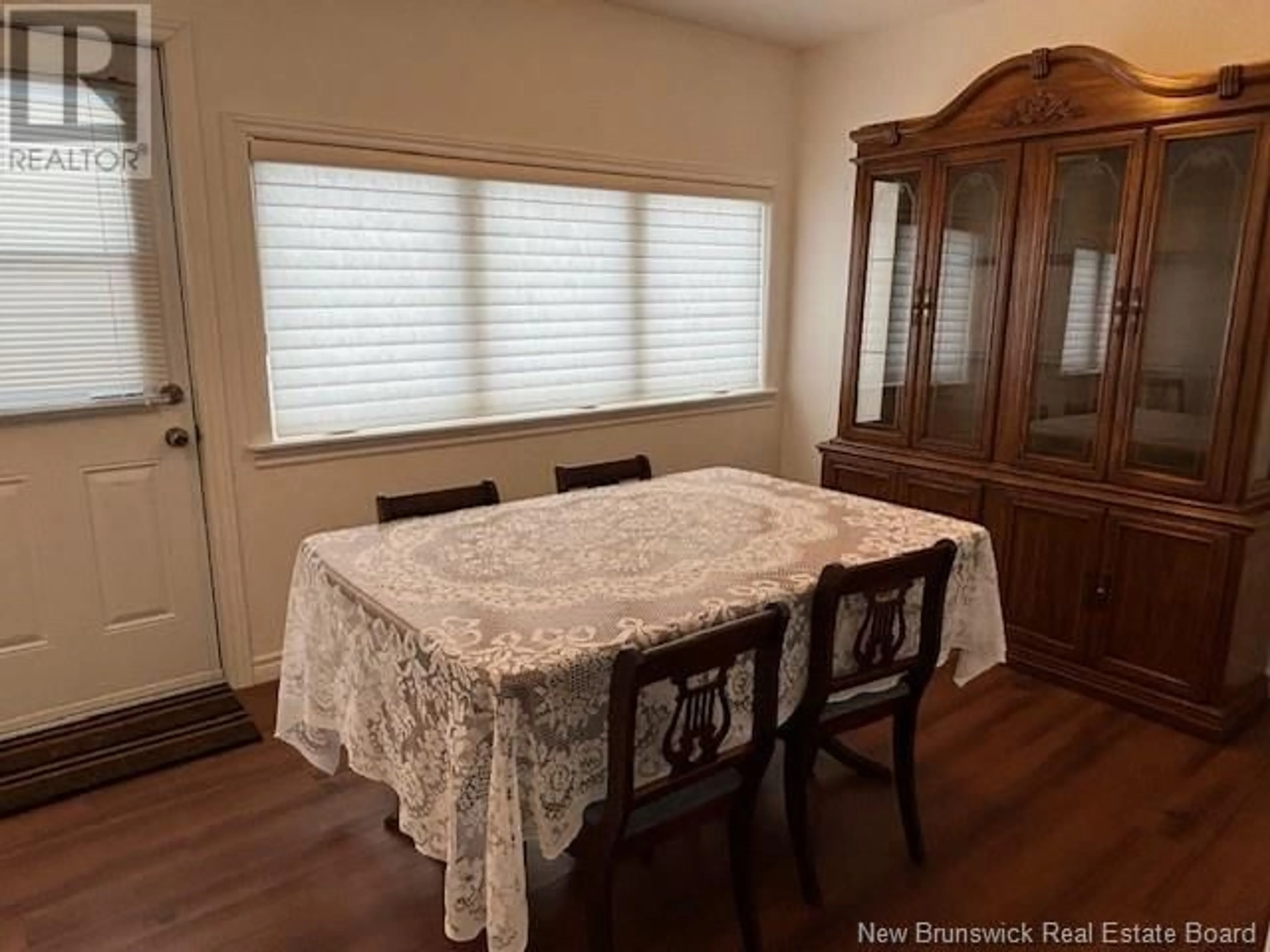 Dining room, wood floors, cottage for 44 Wallace Court, Sussex New Brunswick E4E2C7